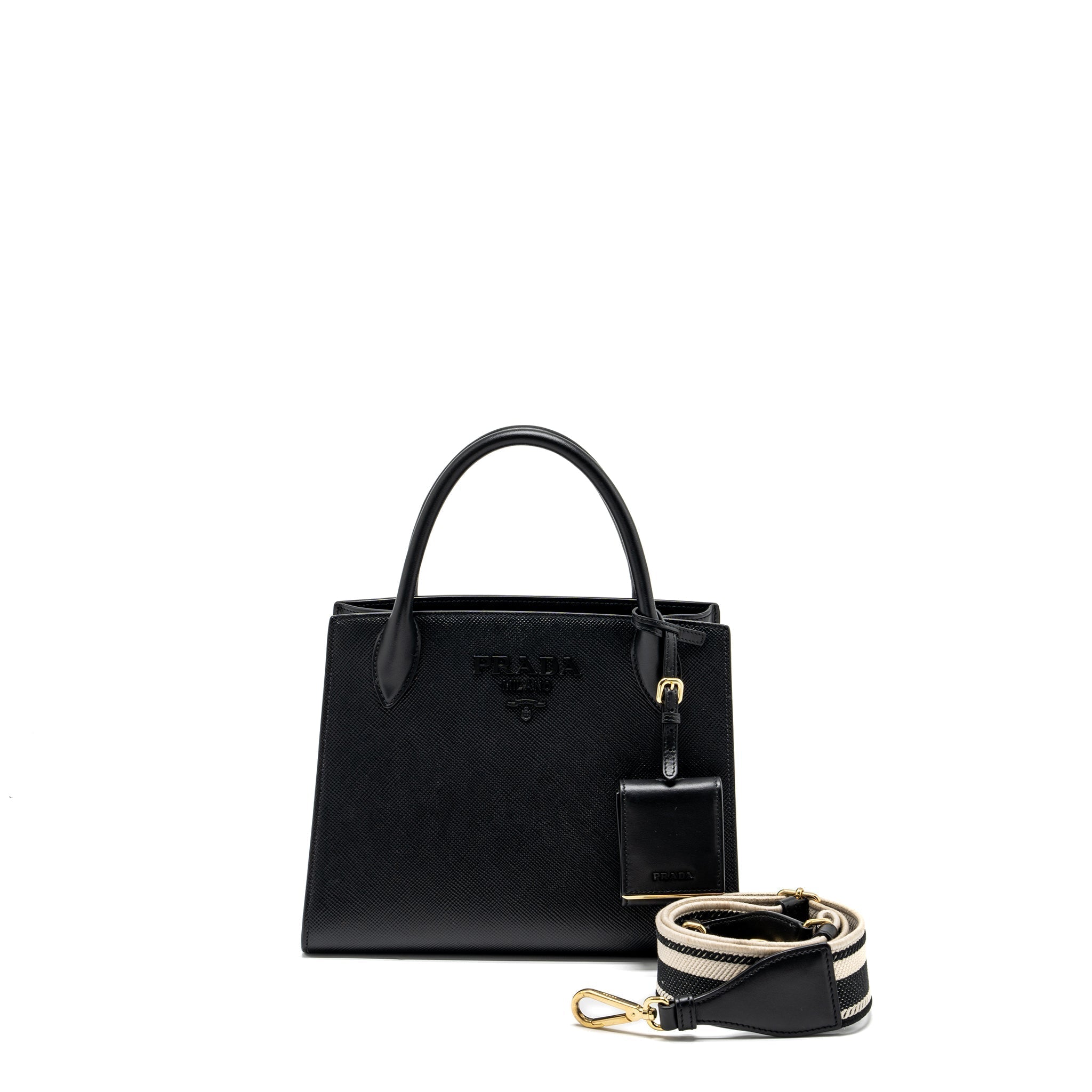 prada-small-monochrome-tote-bag-saffiano-calfskin-black-ghw