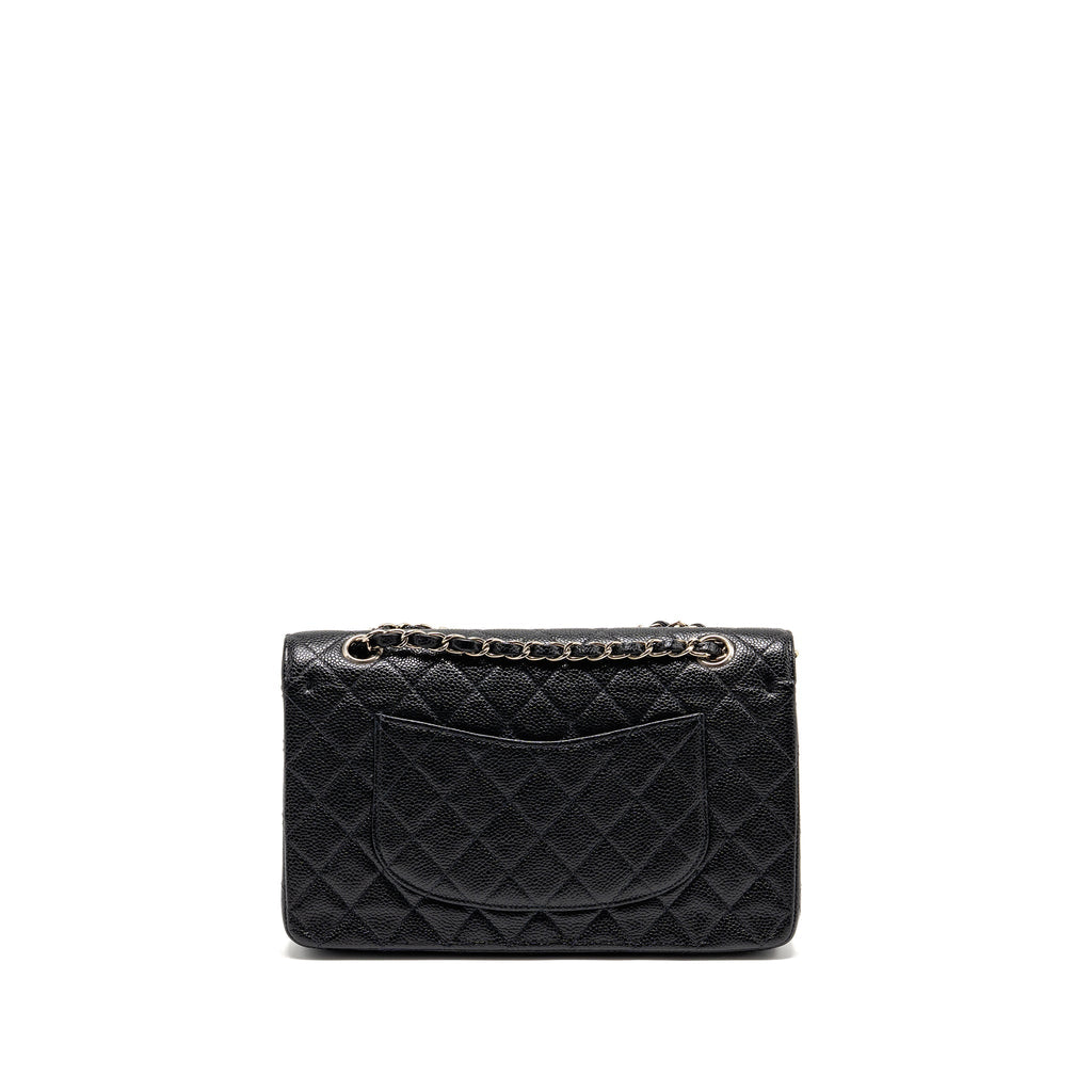 chanel-medium-classic-double-flap-bag-caviar-black-shw-9