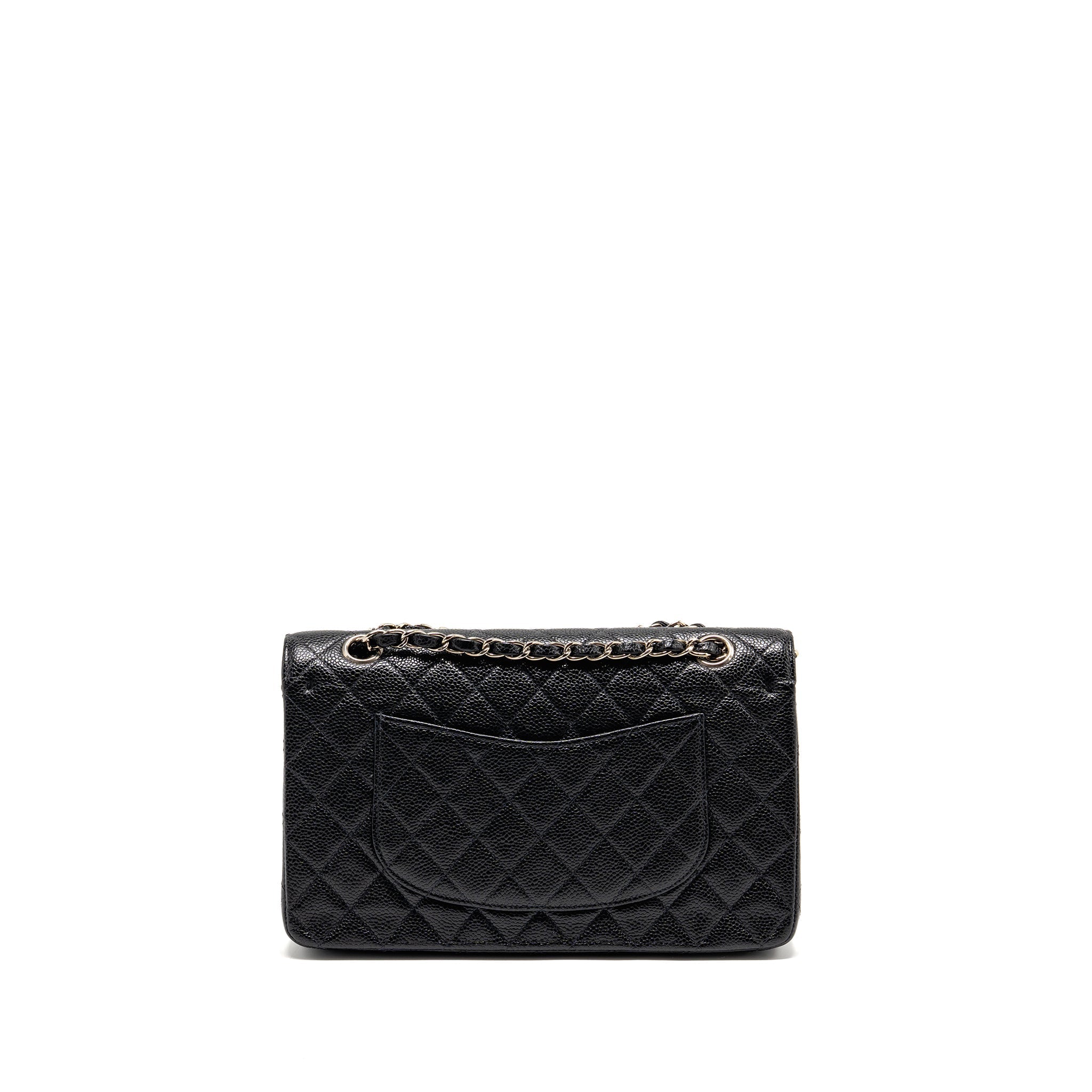 chanel-medium-classic-double-flap-bag-caviar-black-shw-9