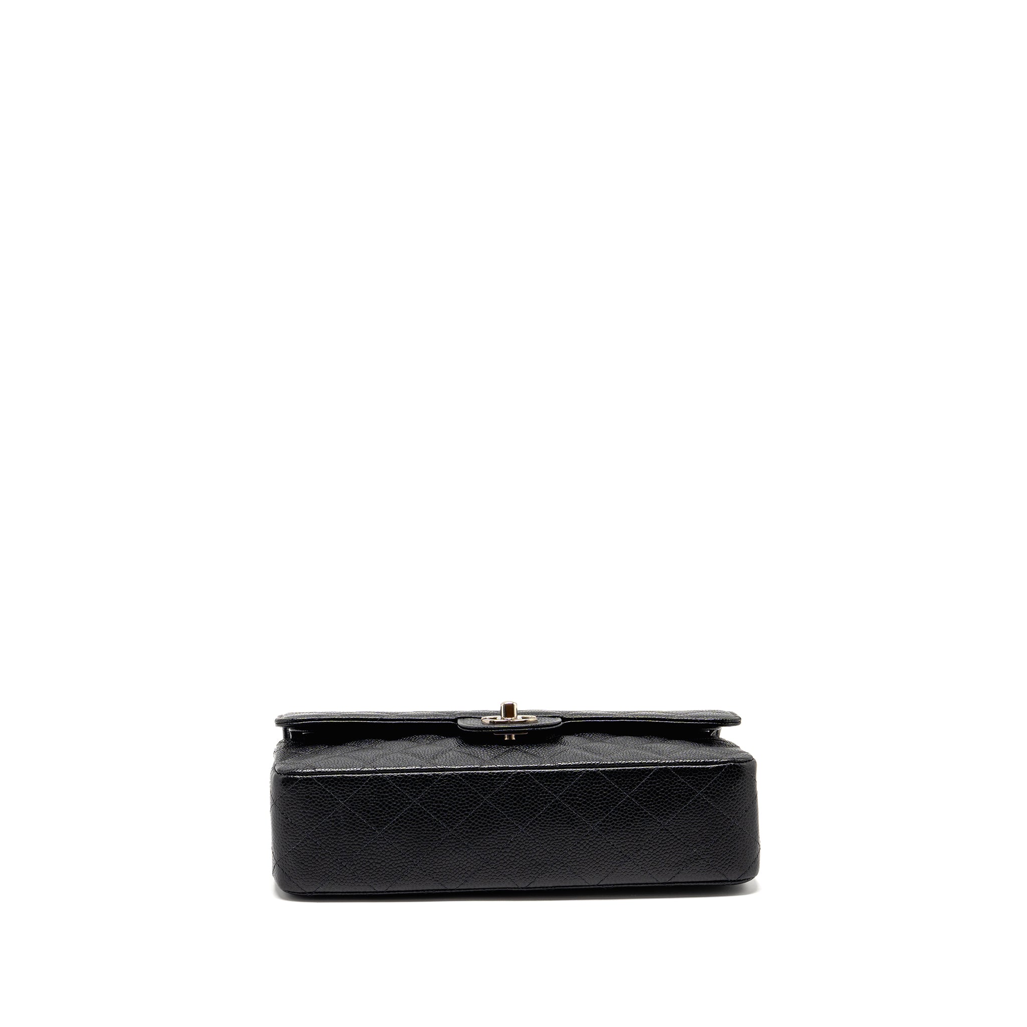 chanel-medium-classic-double-flap-bag-caviar-black-shw-9