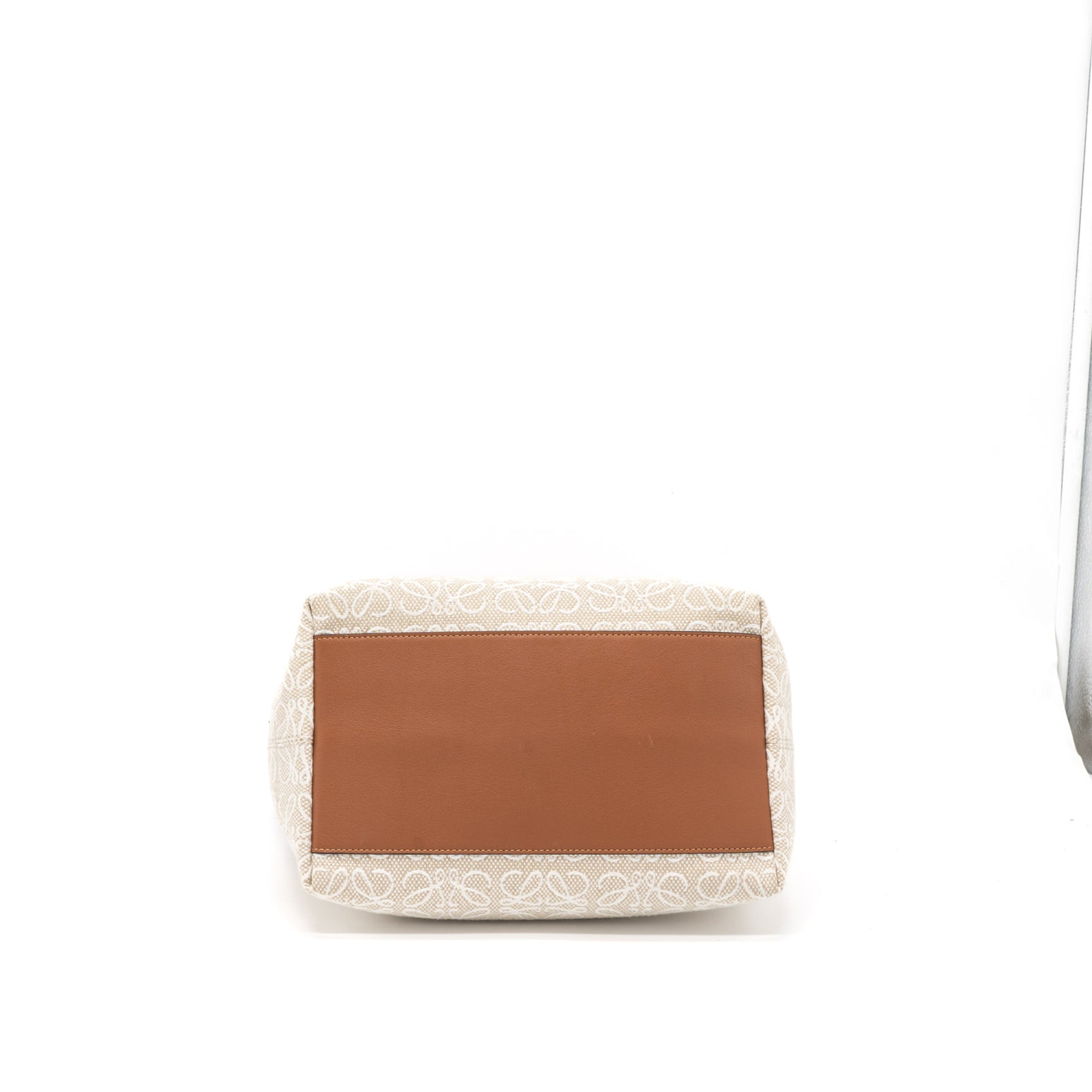 loewe-medium-cubi-anagram-bag-trimmed-leather-jacquard-canvas-beige-brown-ghw