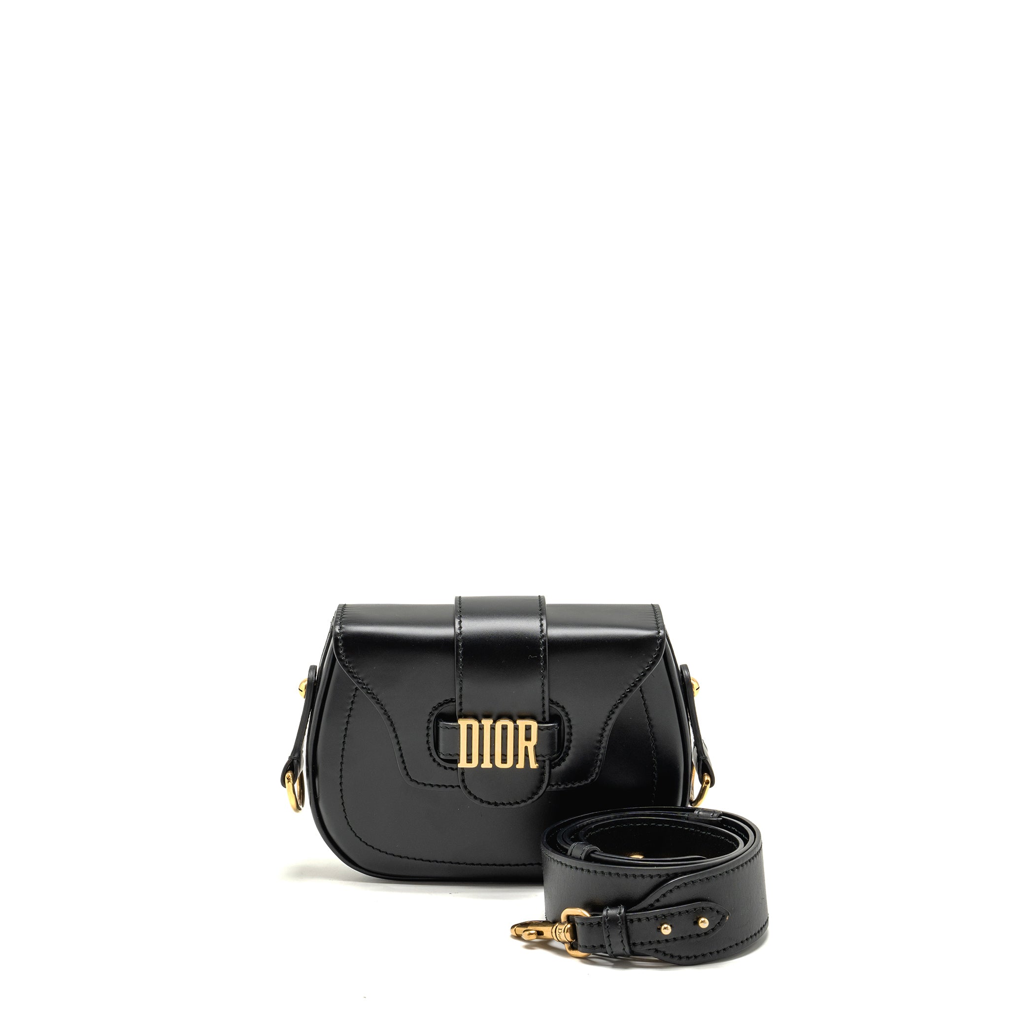 dior-d-fence-saddle-bag-calfskin-black-ghw