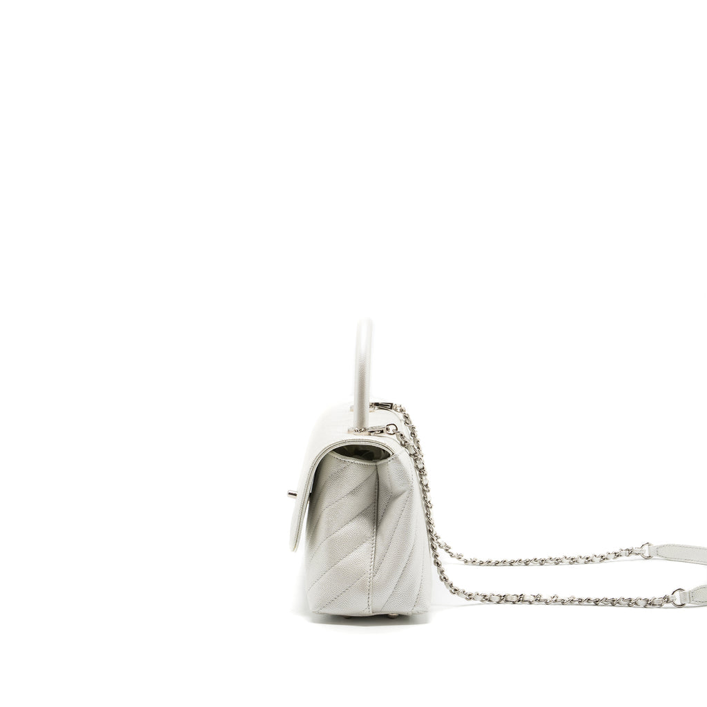 chanel-chevron-small-coco-handle-caviar-iridescent-white-shw