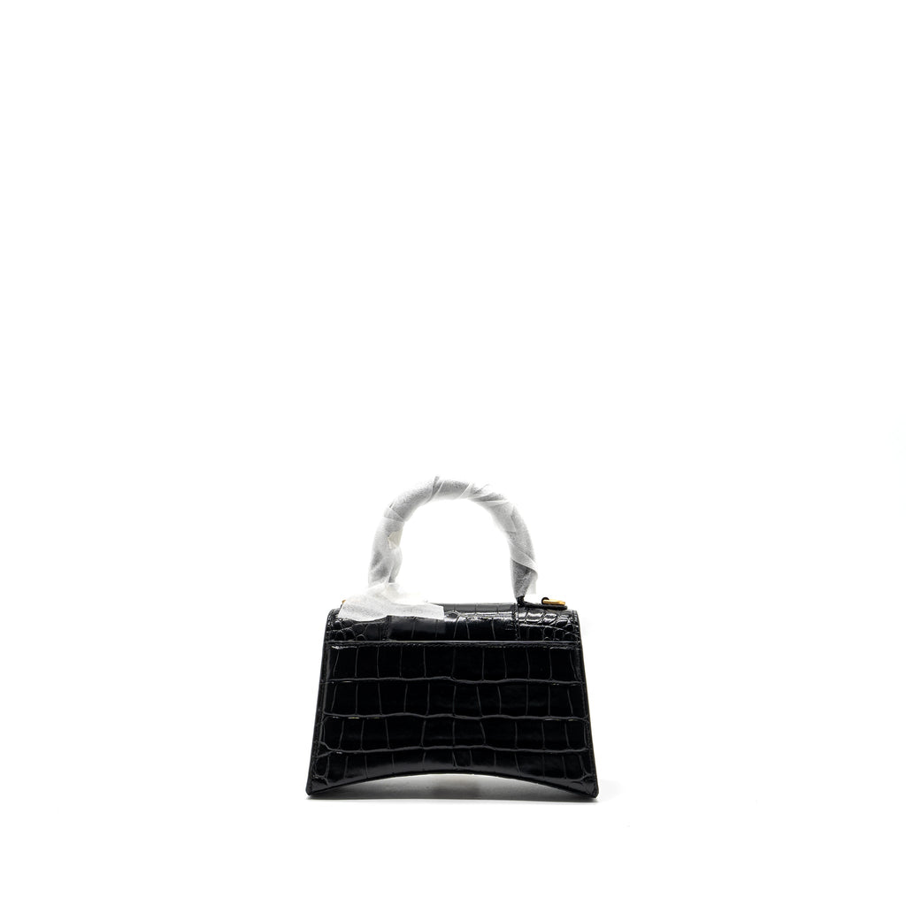balenciaga-hourglass-xs-handbag-crocodile-embossed-black-ghw