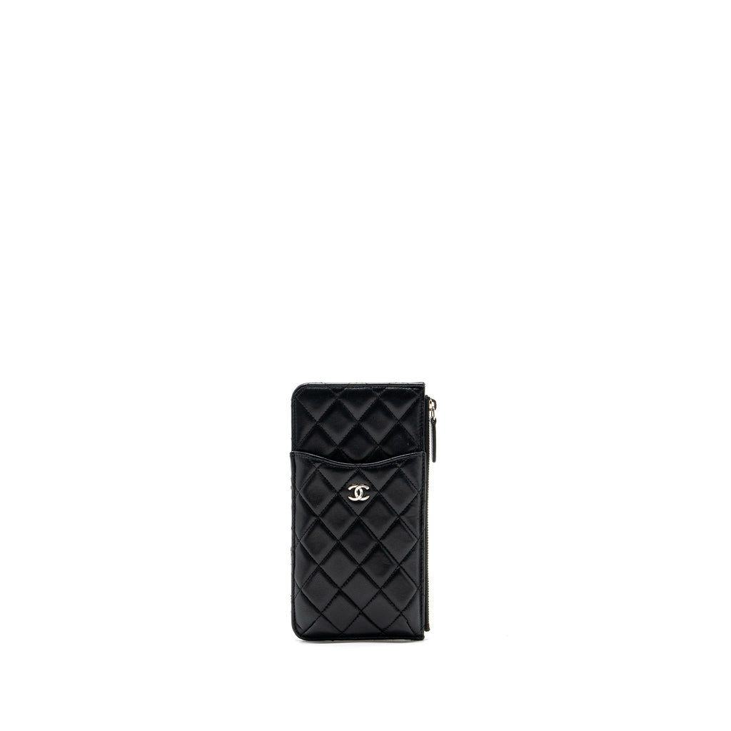 chanel-phone-zip-pouch-lambskin-black-shw