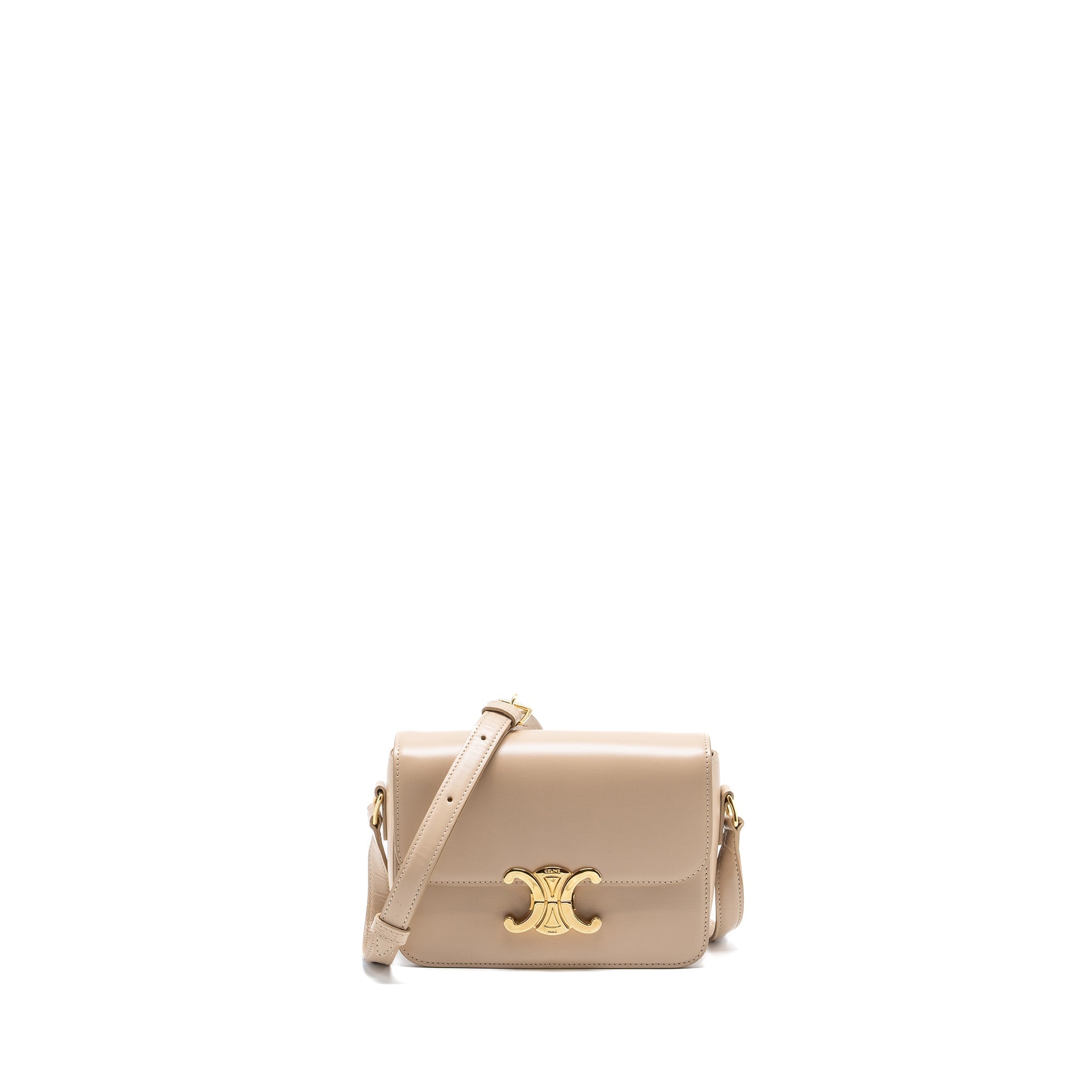 celine-teen-triomphe-bag-calfskin-light-beige-ghw