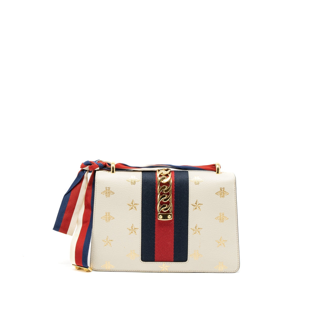 gucci-small-sylvie-bag-bee-printed-calfskin-white-ghw