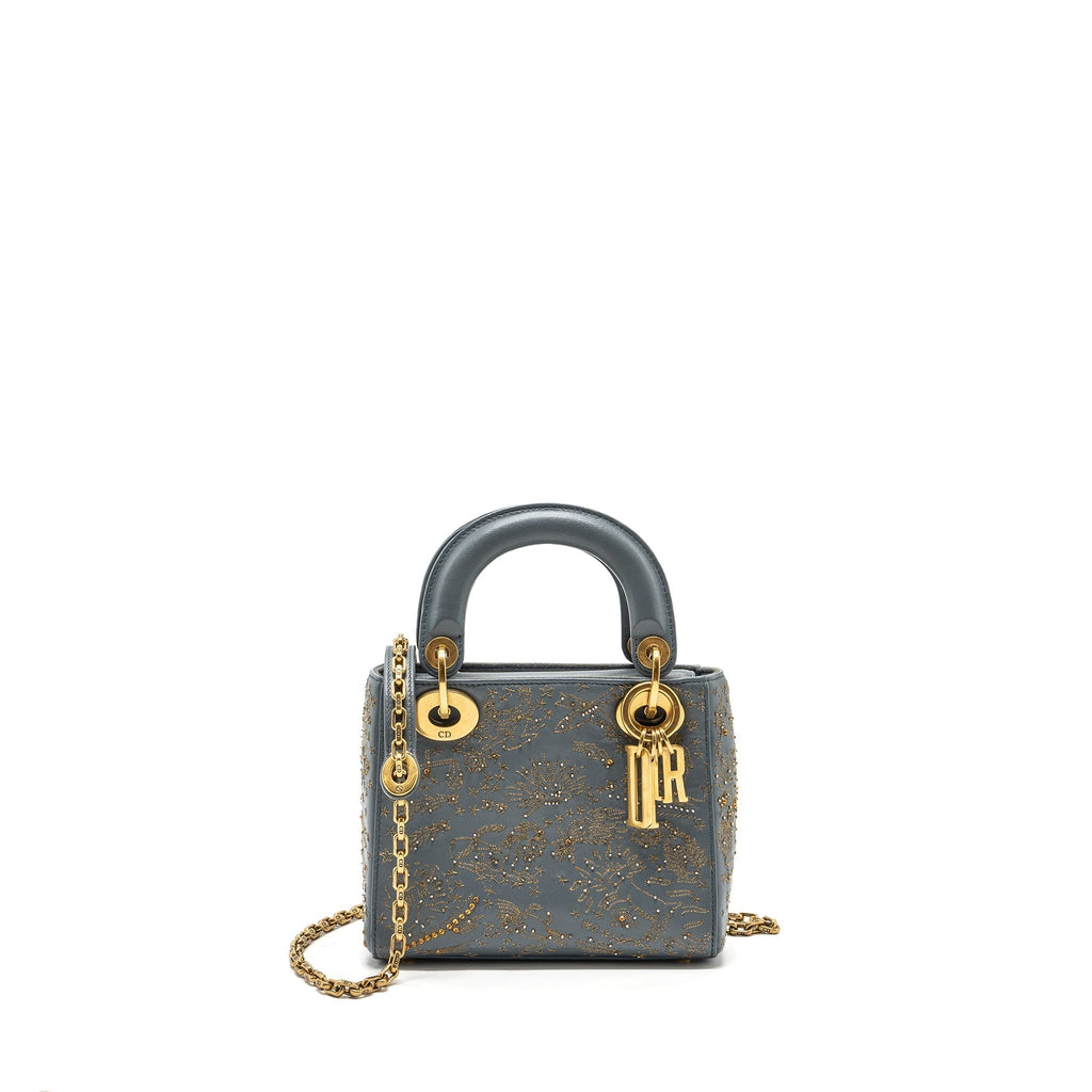 dior-mini-lady-dior-limited-edition-lambskin-grey-ghw-copy