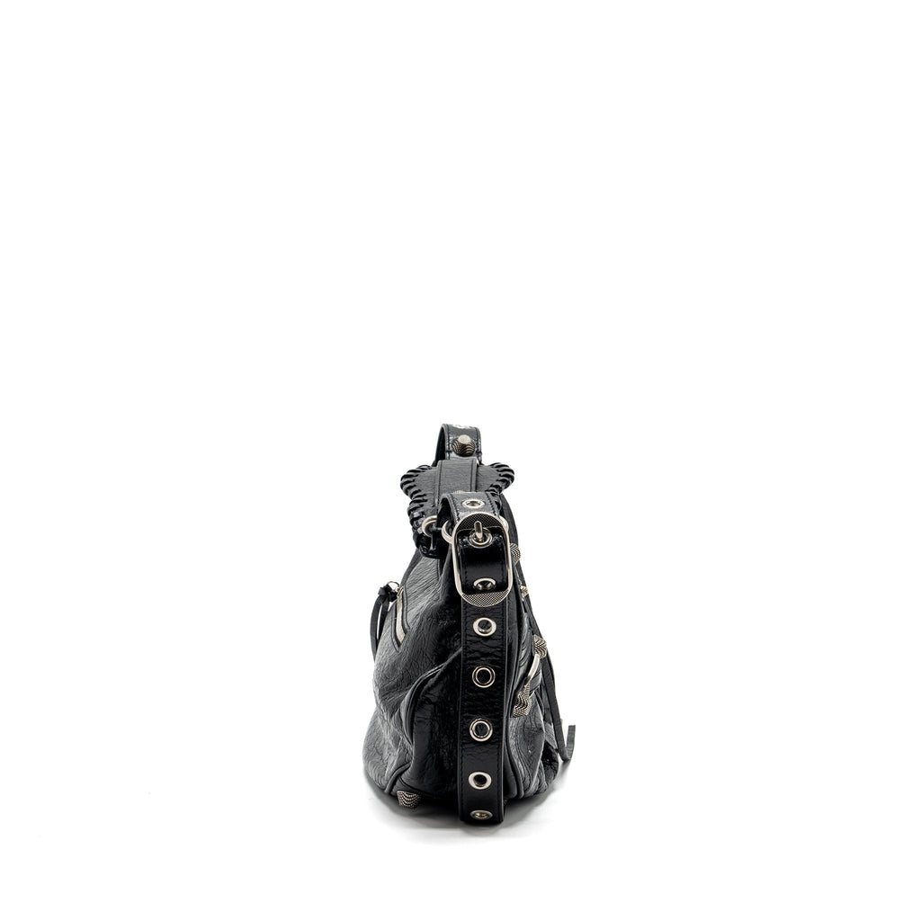 balenciaga-le-cargole-small-shoulder-bag-lambskin-black-shw