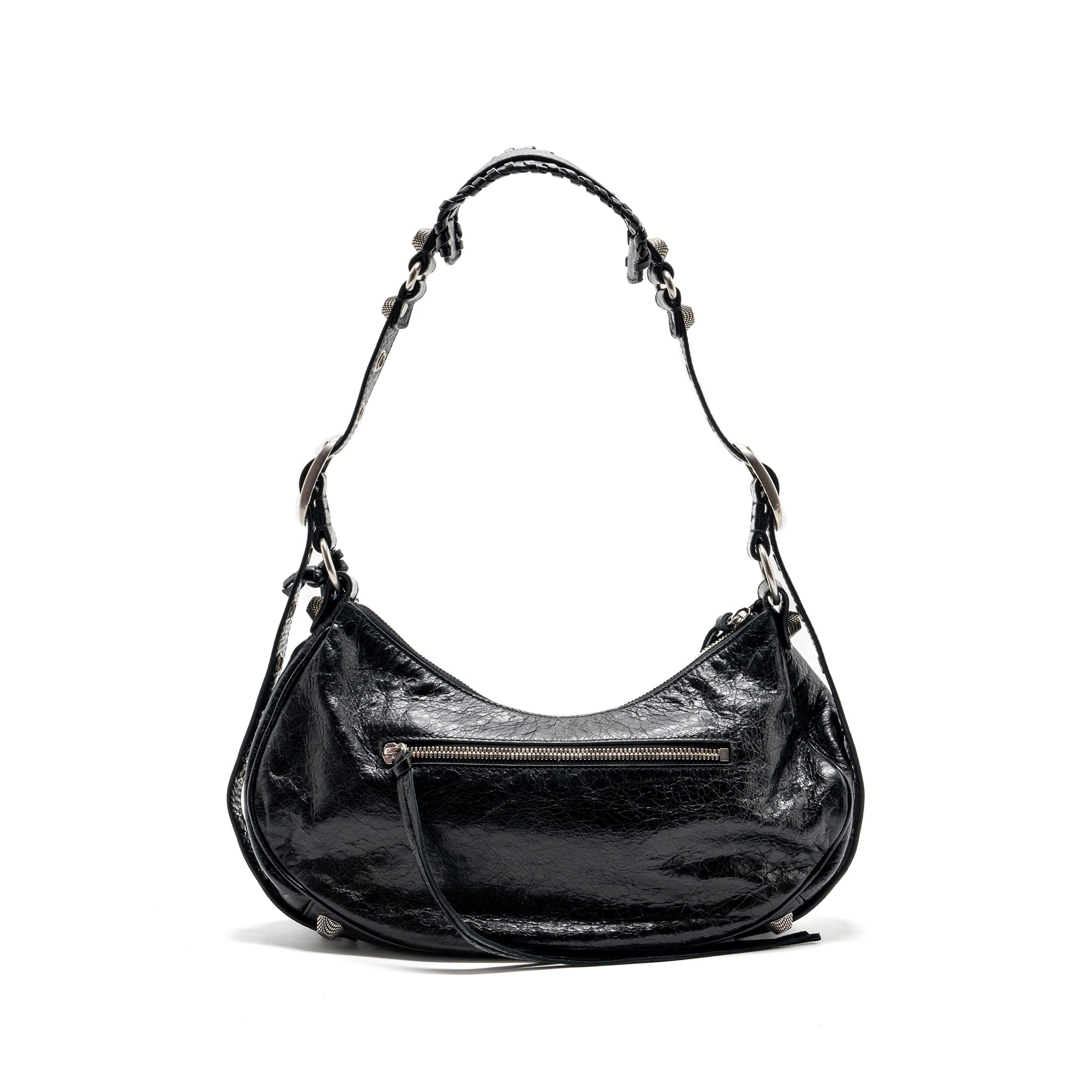 balenciaga-le-cargole-small-shoulder-bag-lambskin-black-shw