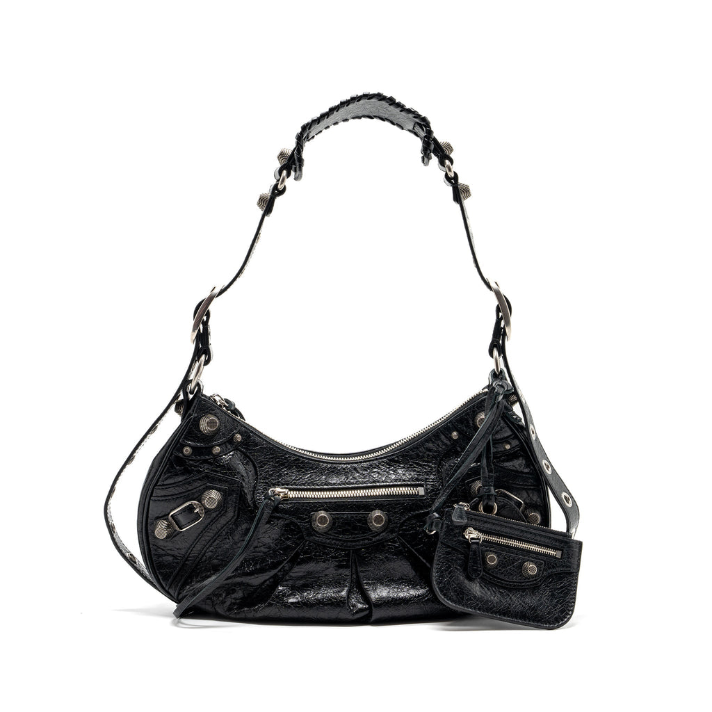 balenciaga-le-cargole-small-shoulder-bag-lambskin-black-shw