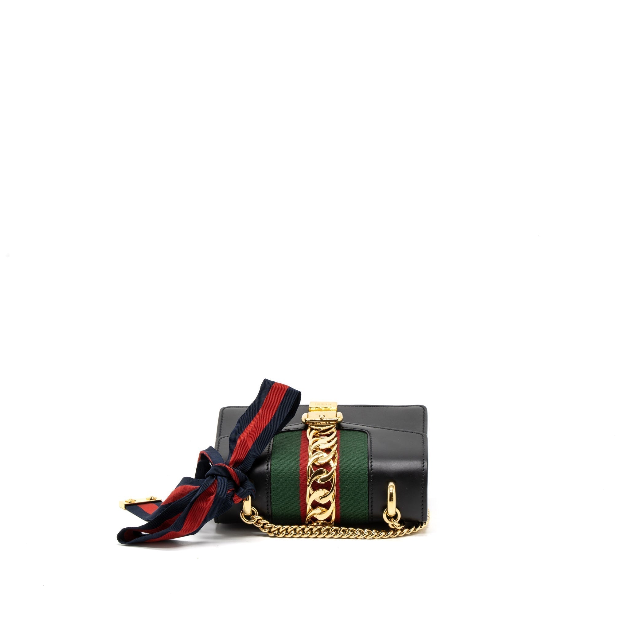 gucci-mini-sylvie-chain-bag-calfskin-black-ghw