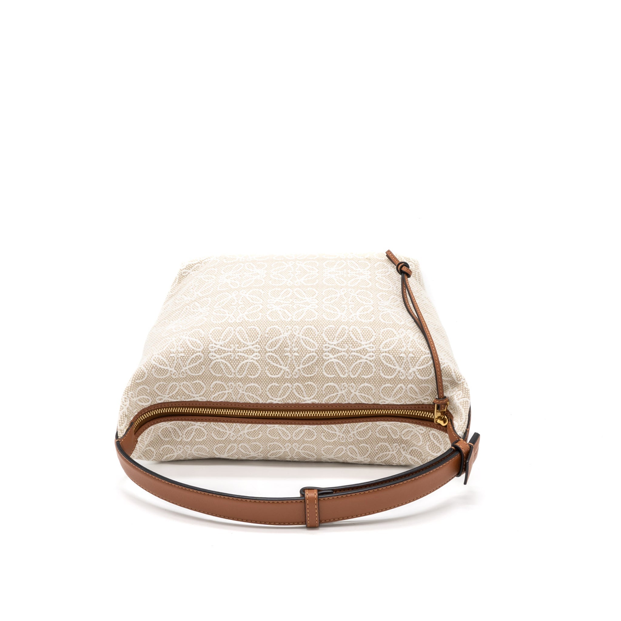 loewe-medium-cubi-anagram-bag-trimmed-leather-jacquard-canvas-beige-brown-ghw