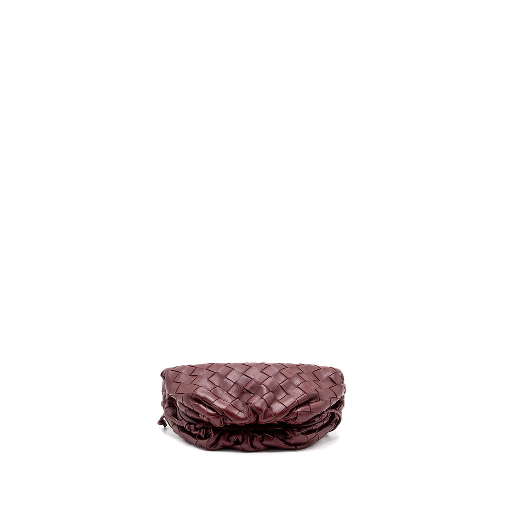 bottega-veneta-mini-pouch-lambskin-dark-red-ghw