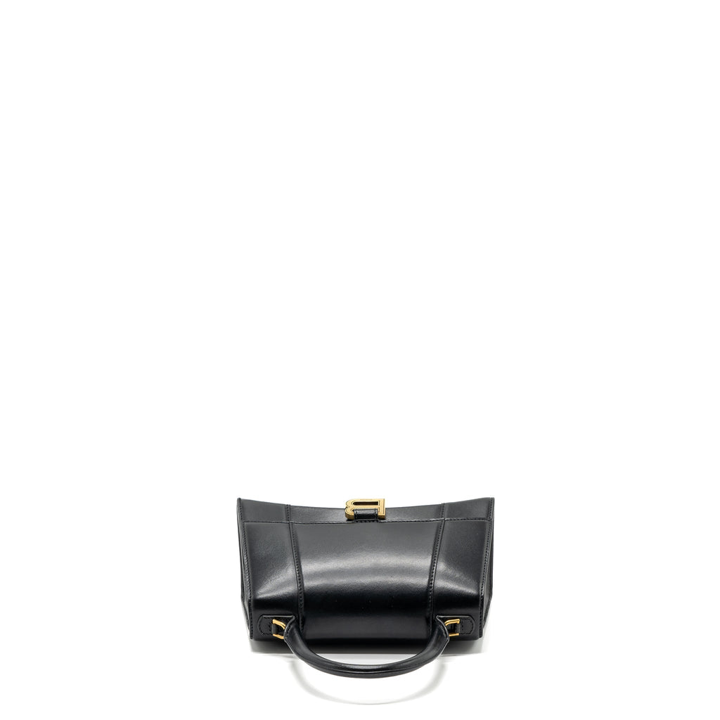 balenciaga-small-hourglass-bag-calfskin-black-ghw