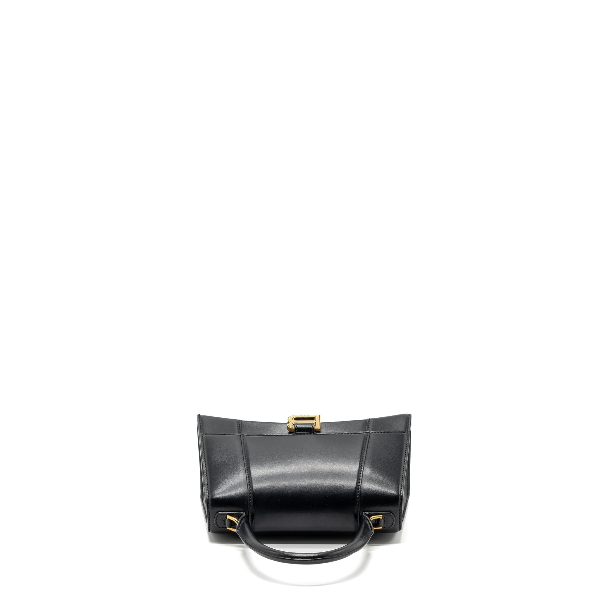 balenciaga-small-hourglass-bag-calfskin-black-ghw