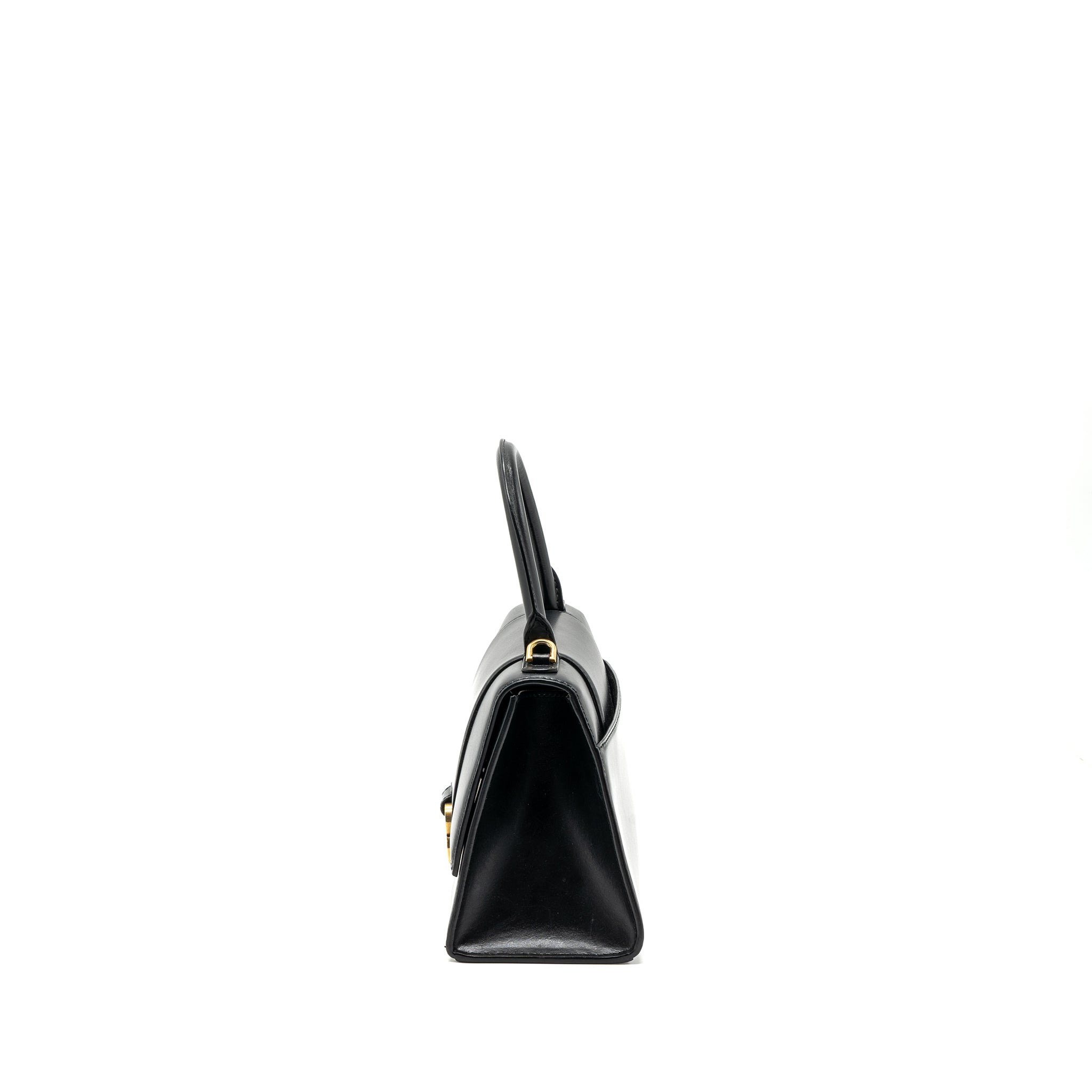 balenciaga-small-hourglass-bag-calfskin-black-ghw