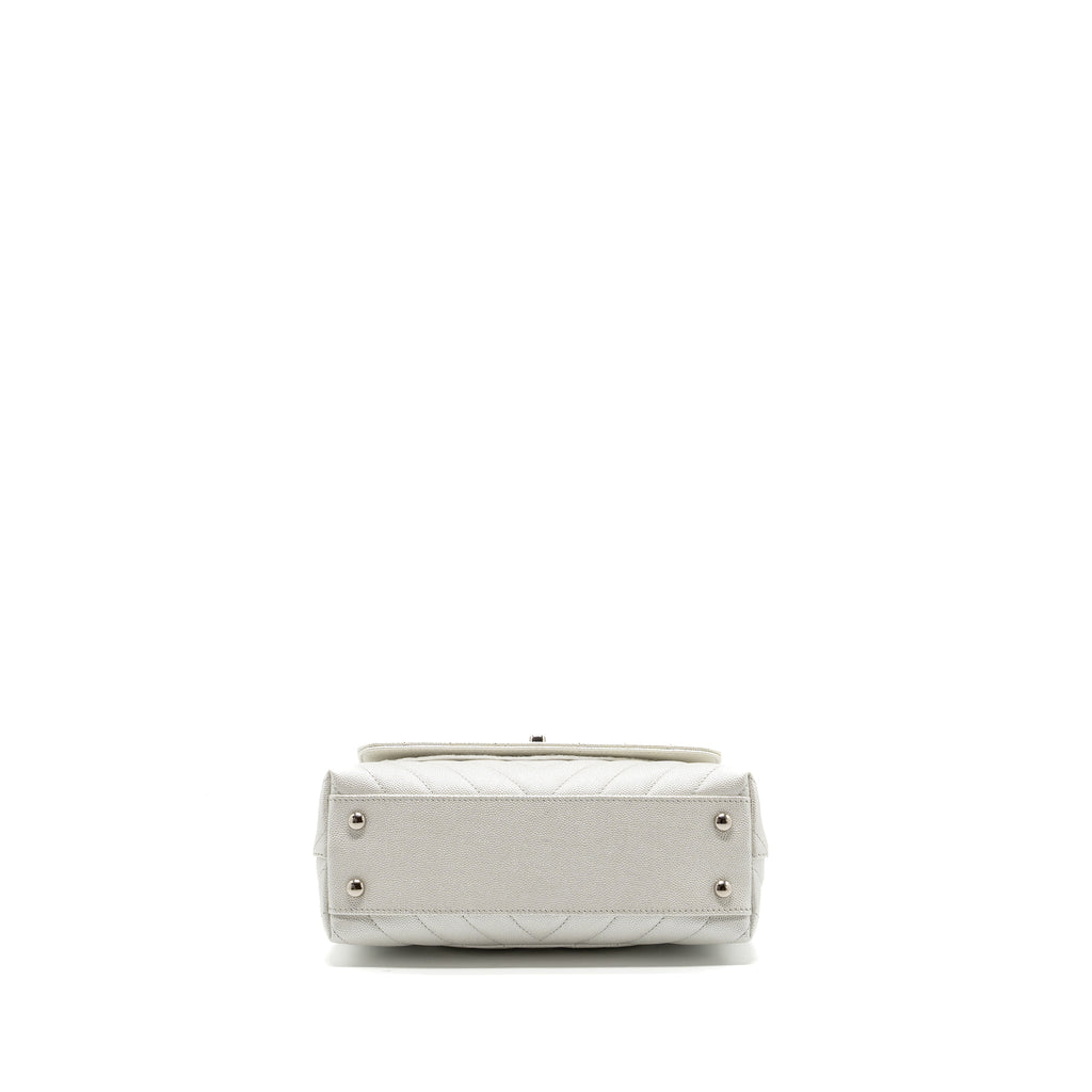 chanel-chevron-small-coco-handle-caviar-iridescent-white-shw
