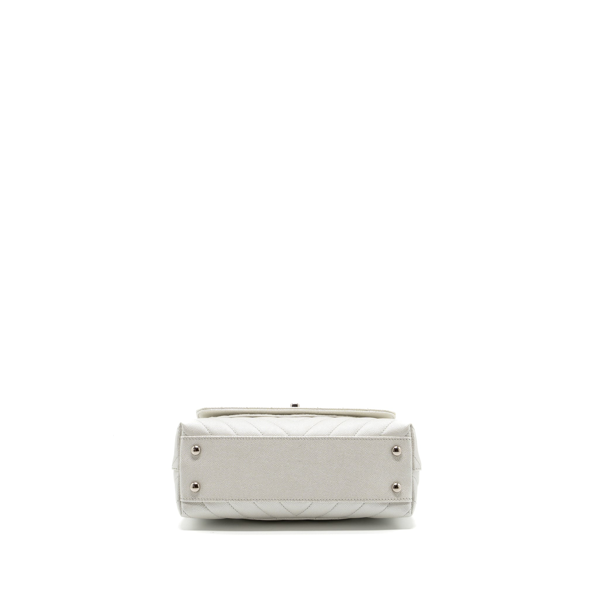 chanel-chevron-small-coco-handle-caviar-iridescent-white-shw