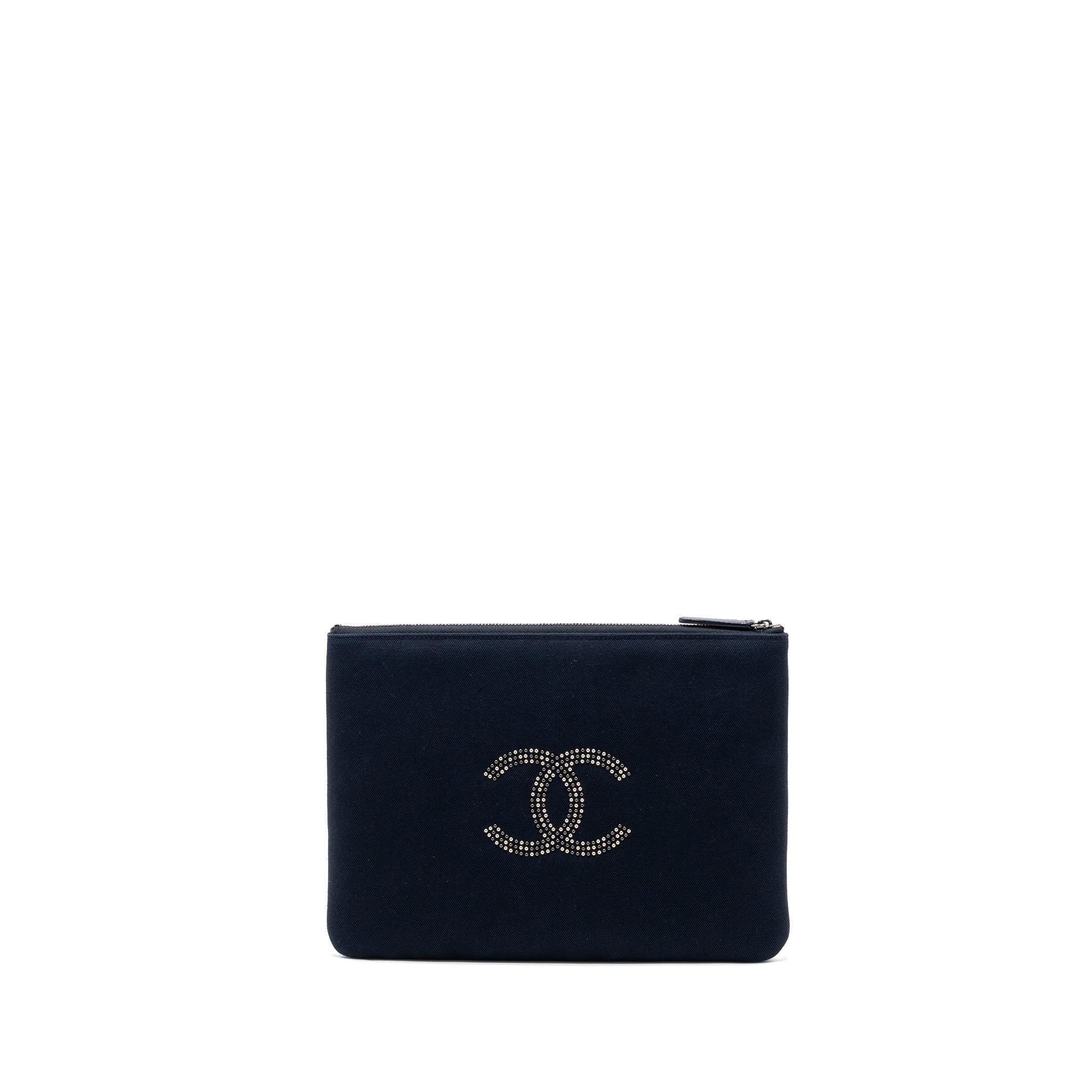 chanel-double-side-zip-pouch-zip-clutch-fabric-black-ruthenium-hardware