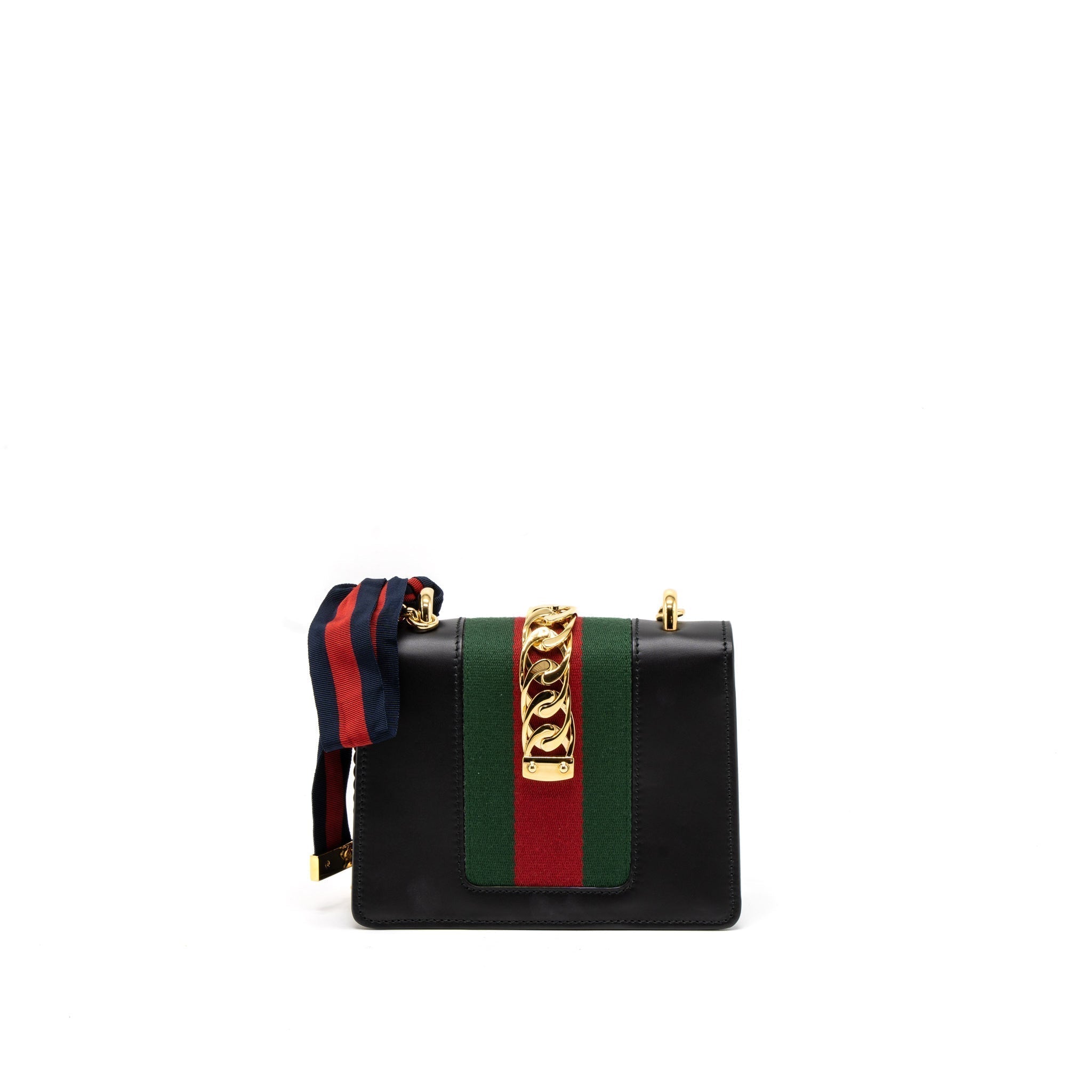 gucci-mini-sylvie-chain-bag-calfskin-black-ghw