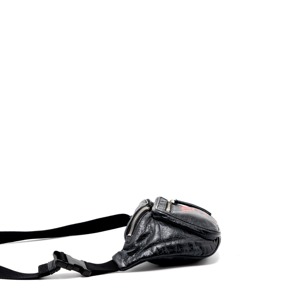 balenciaga-europa-belt-bag-calfskin-black-red-shw