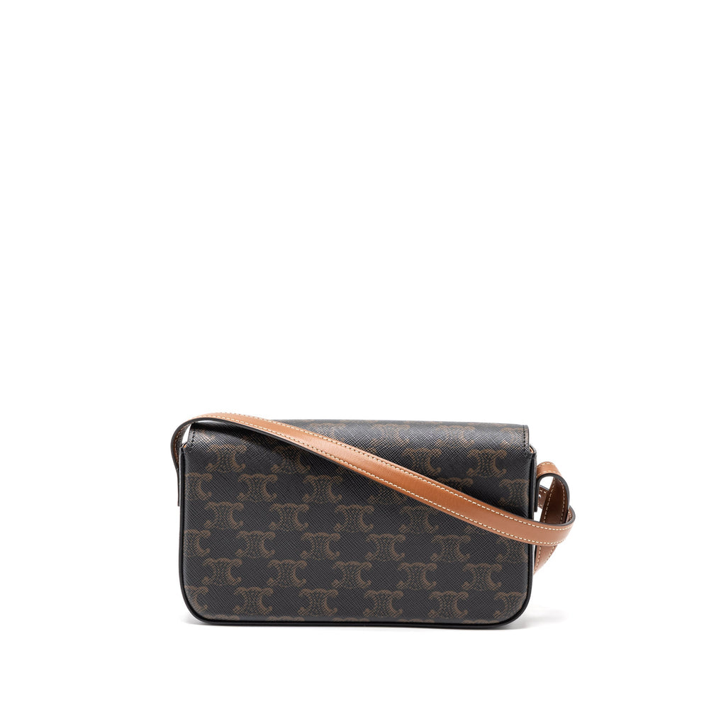 celine-triomphe-shoulder-bag-calfskin-triomphe-canvas-brown-multicolour-ghw