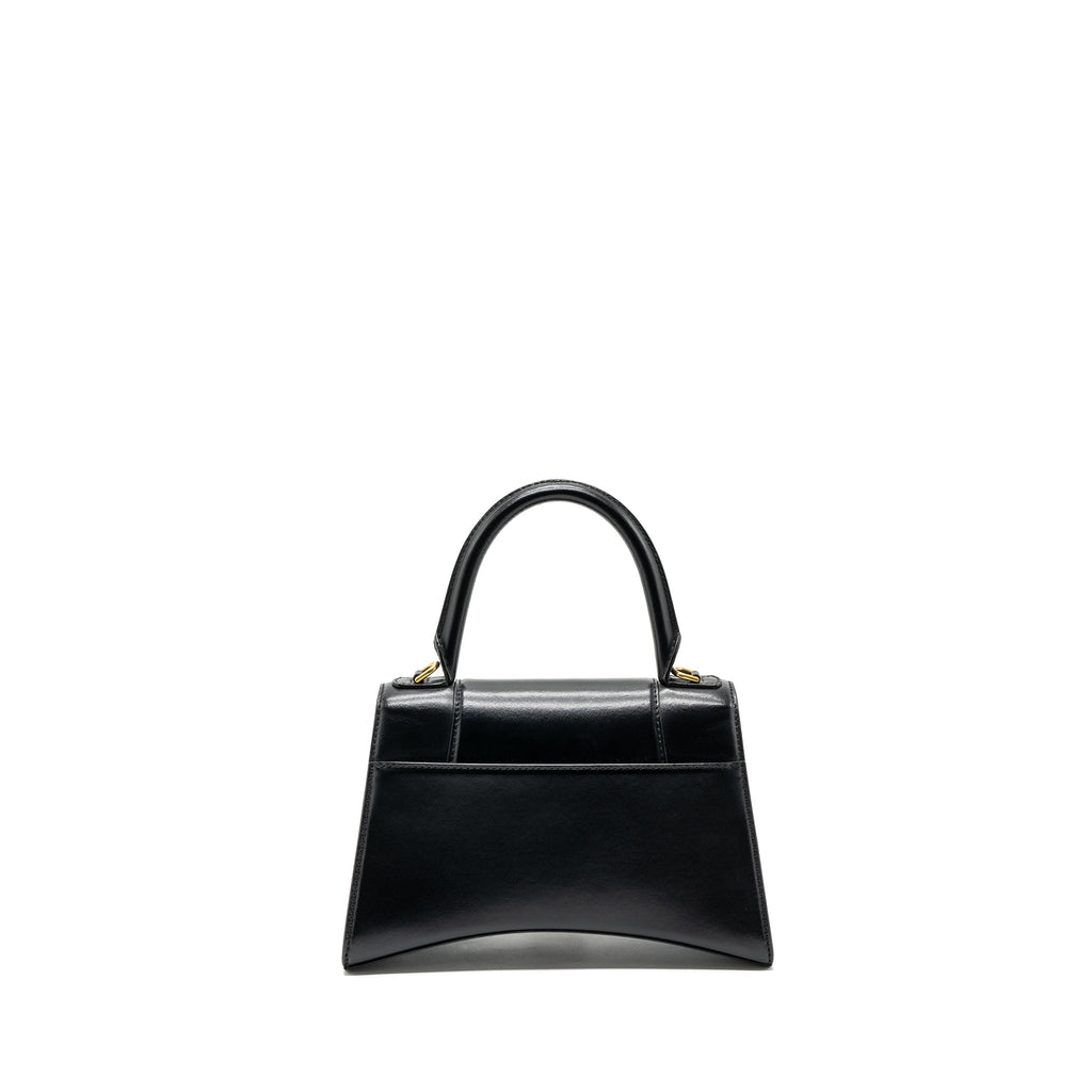 balenciaga-small-hourglass-bag-calfskin-black-ghw