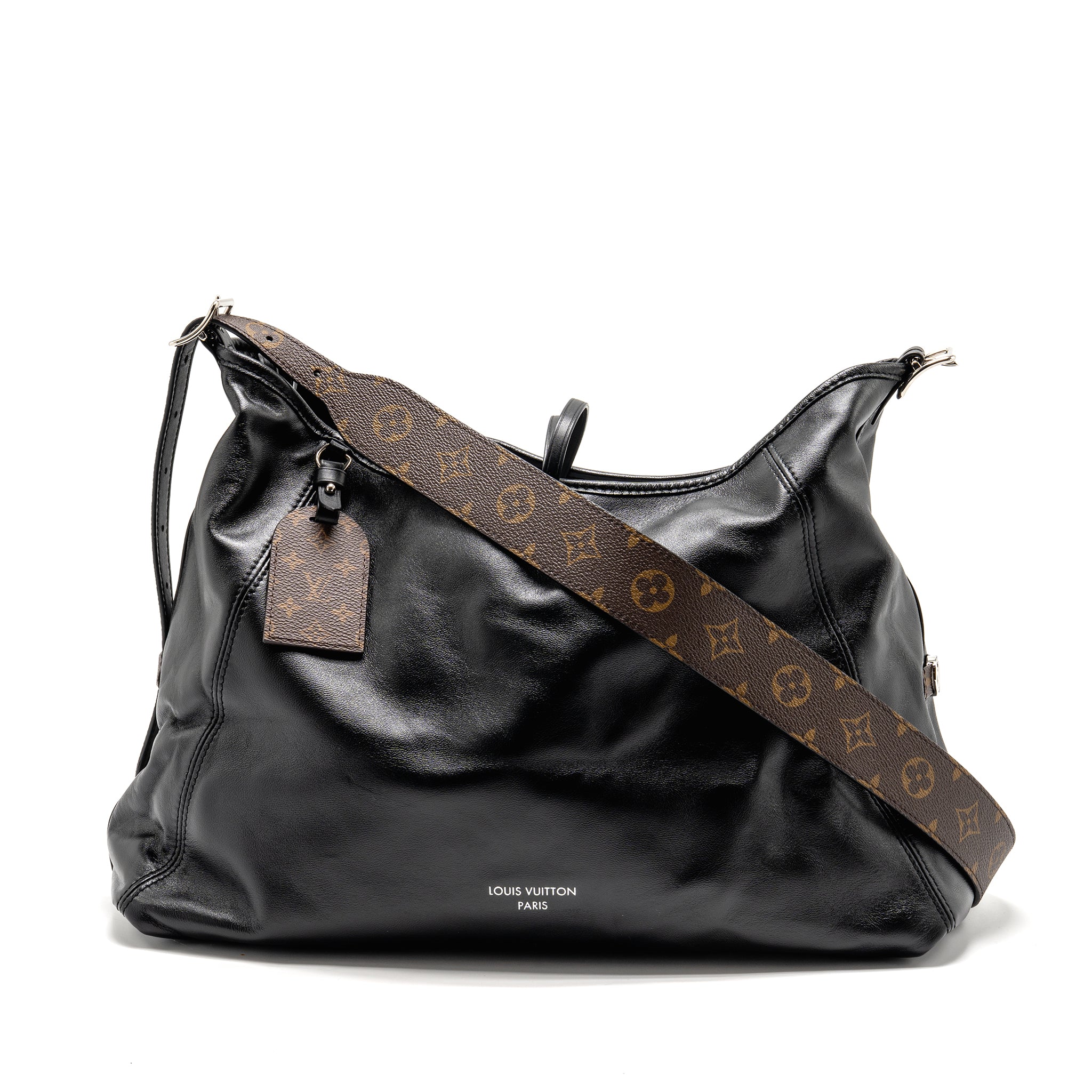 louis-vuitton-carryall-vibe-mm-lambskin-monogram-canvas-black-shw-copy