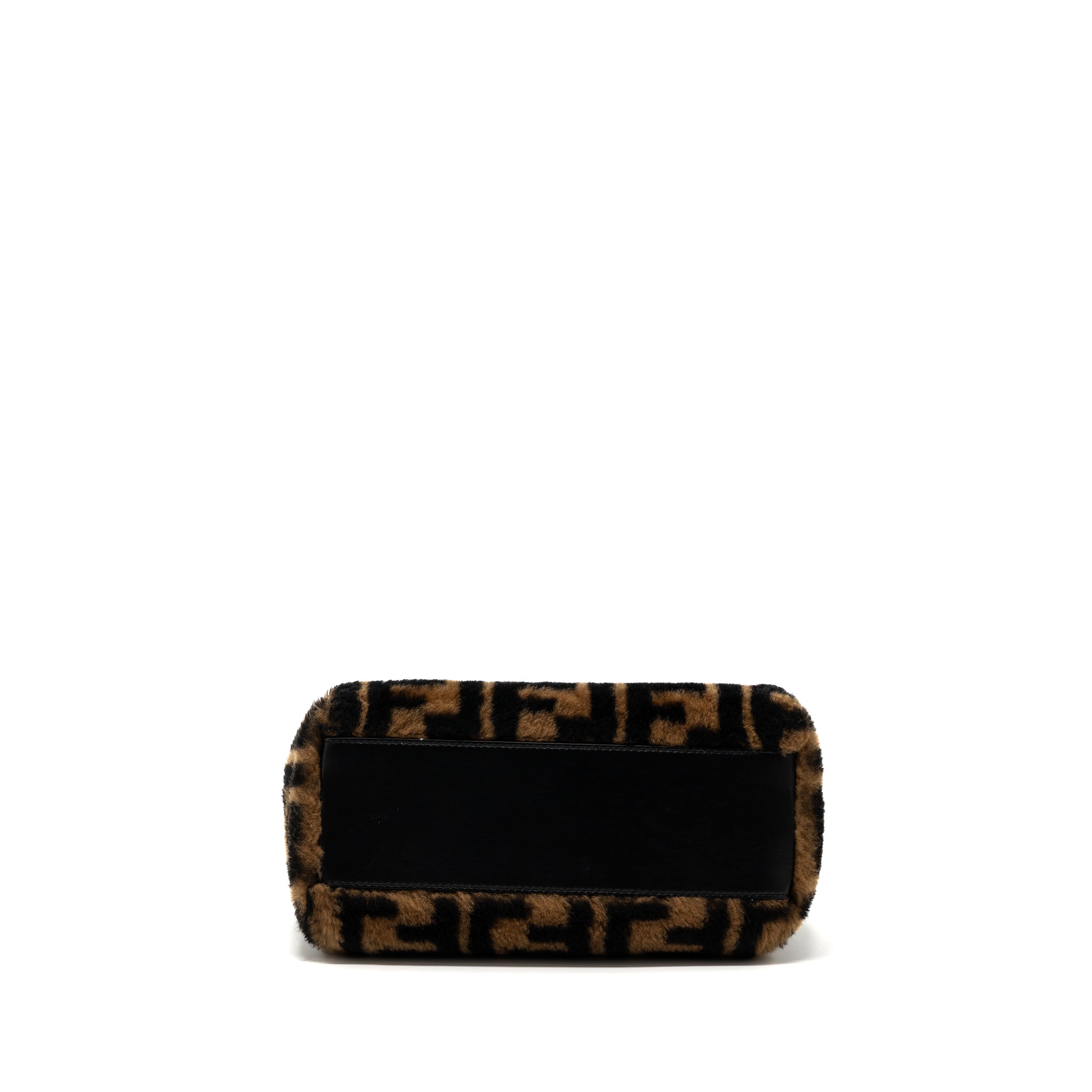 fendi-mini-peekaboo-shearling-brown-black-ghw