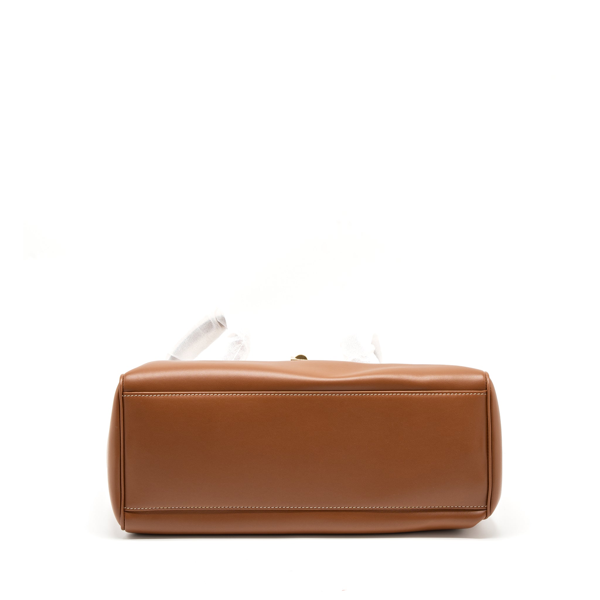 celine-16-medium-soft-calfskin-tan-ghw
