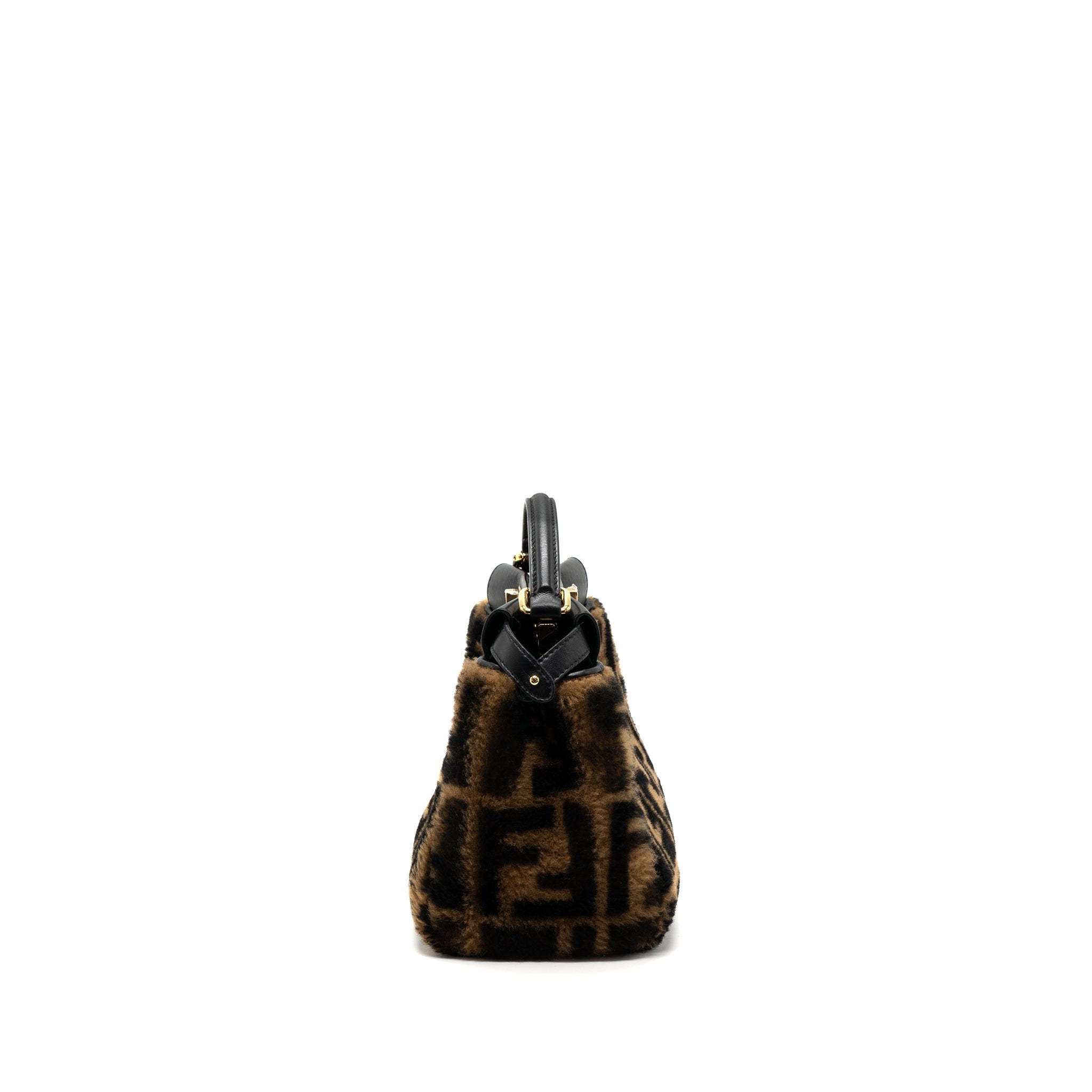 fendi-mini-peekaboo-shearling-brown-black-ghw