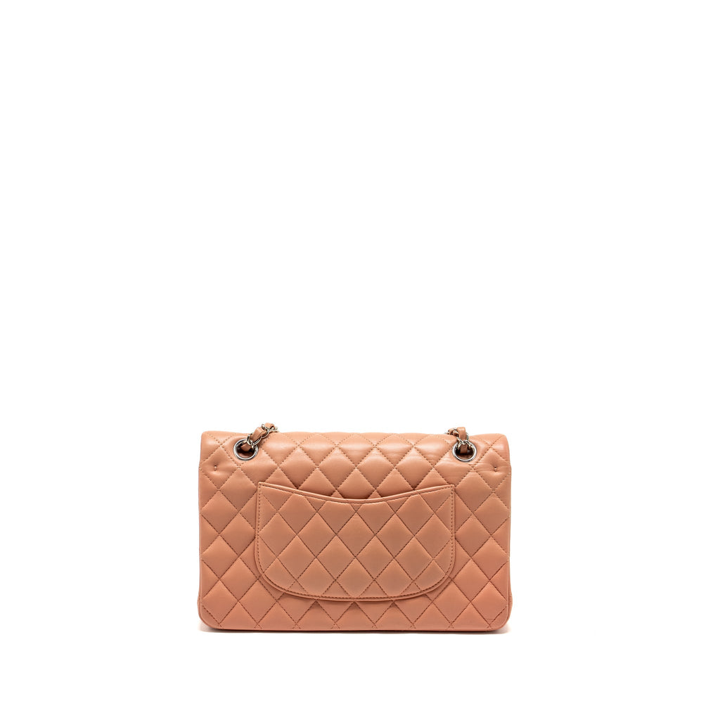 chanel-medium-classic-double-flap-bag-lambskin-pink-shw-microchip-copy