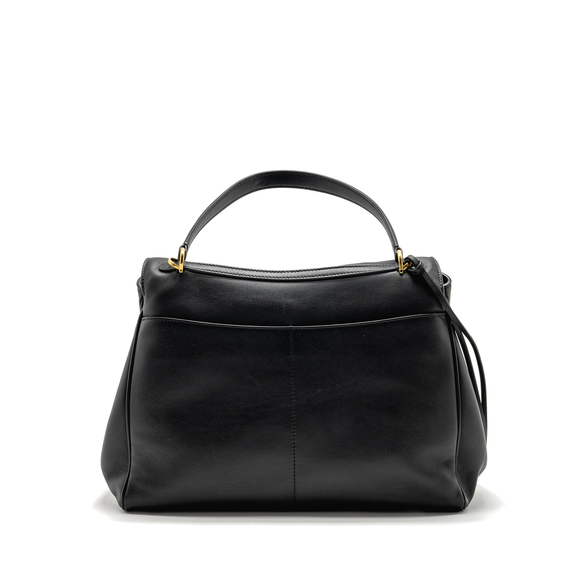 balenciaga-medium-rodeo-handbag-smooth-calfskin-black-ghw-copy