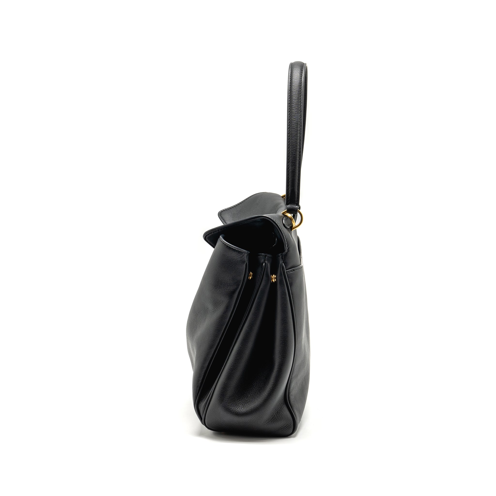 balenciaga-medium-rodeo-handbag-smooth-calfskin-black-ghw-copy