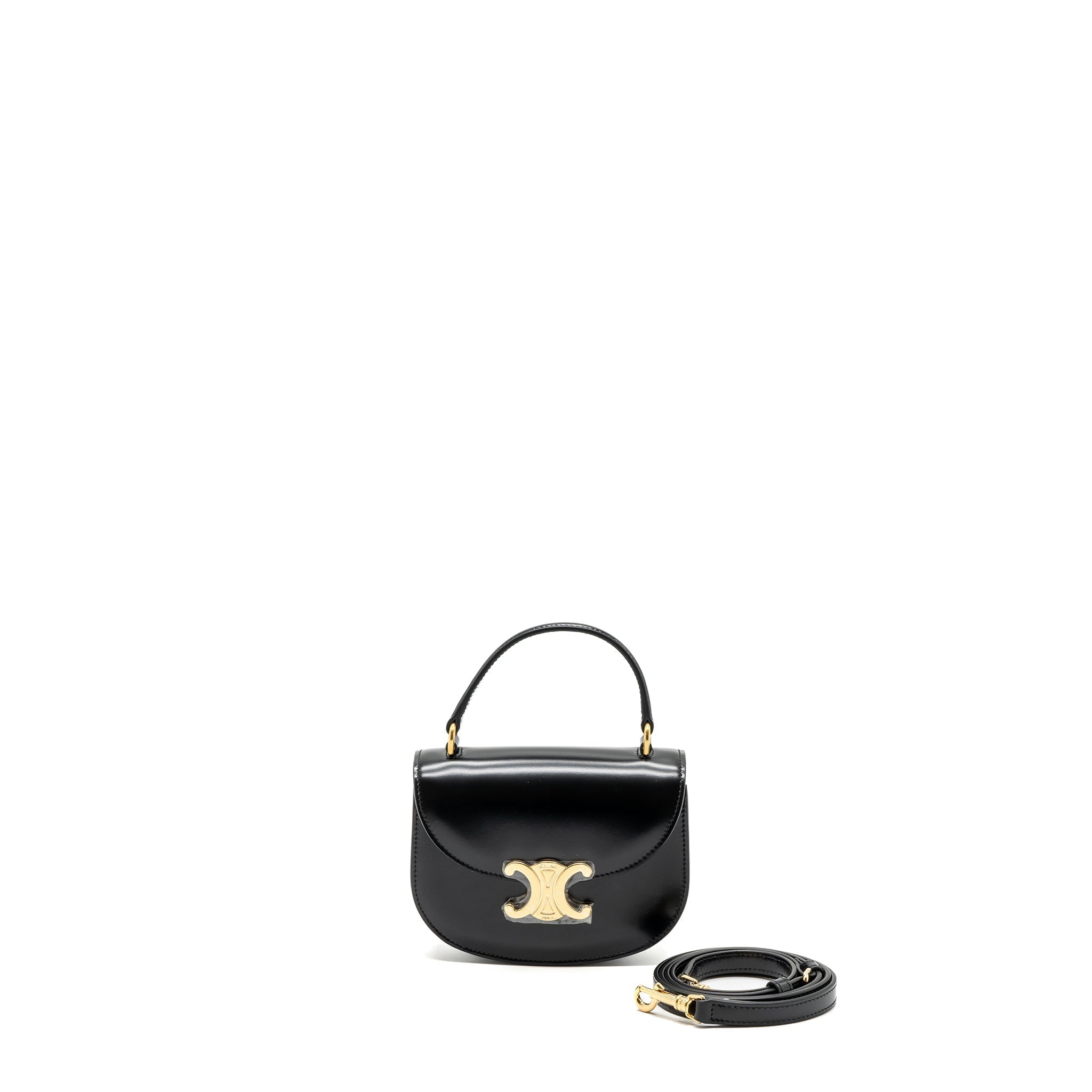 celine-mini-besace-shiny-calfskin-black-ghw