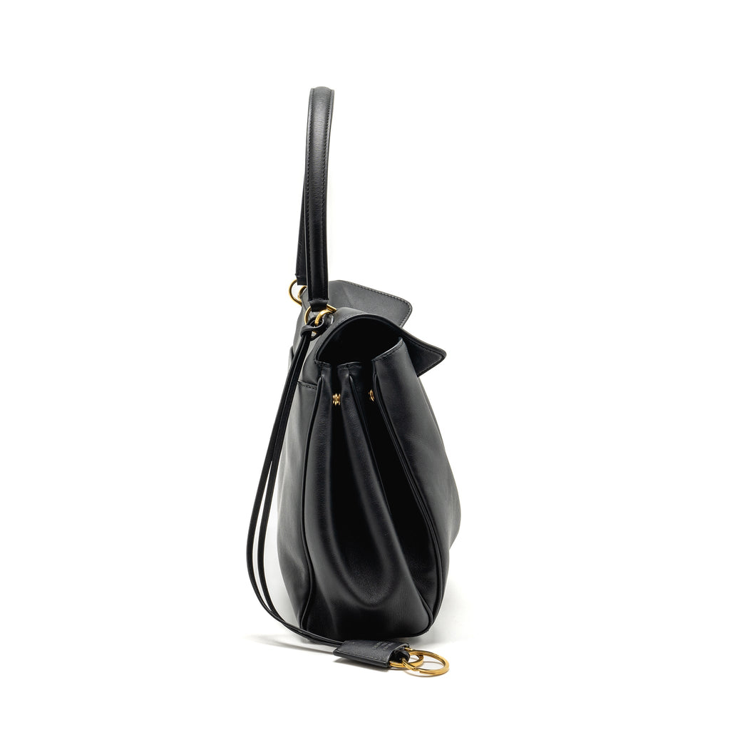 balenciaga-medium-rodeo-handbag-smooth-calfskin-black-ghw-copy