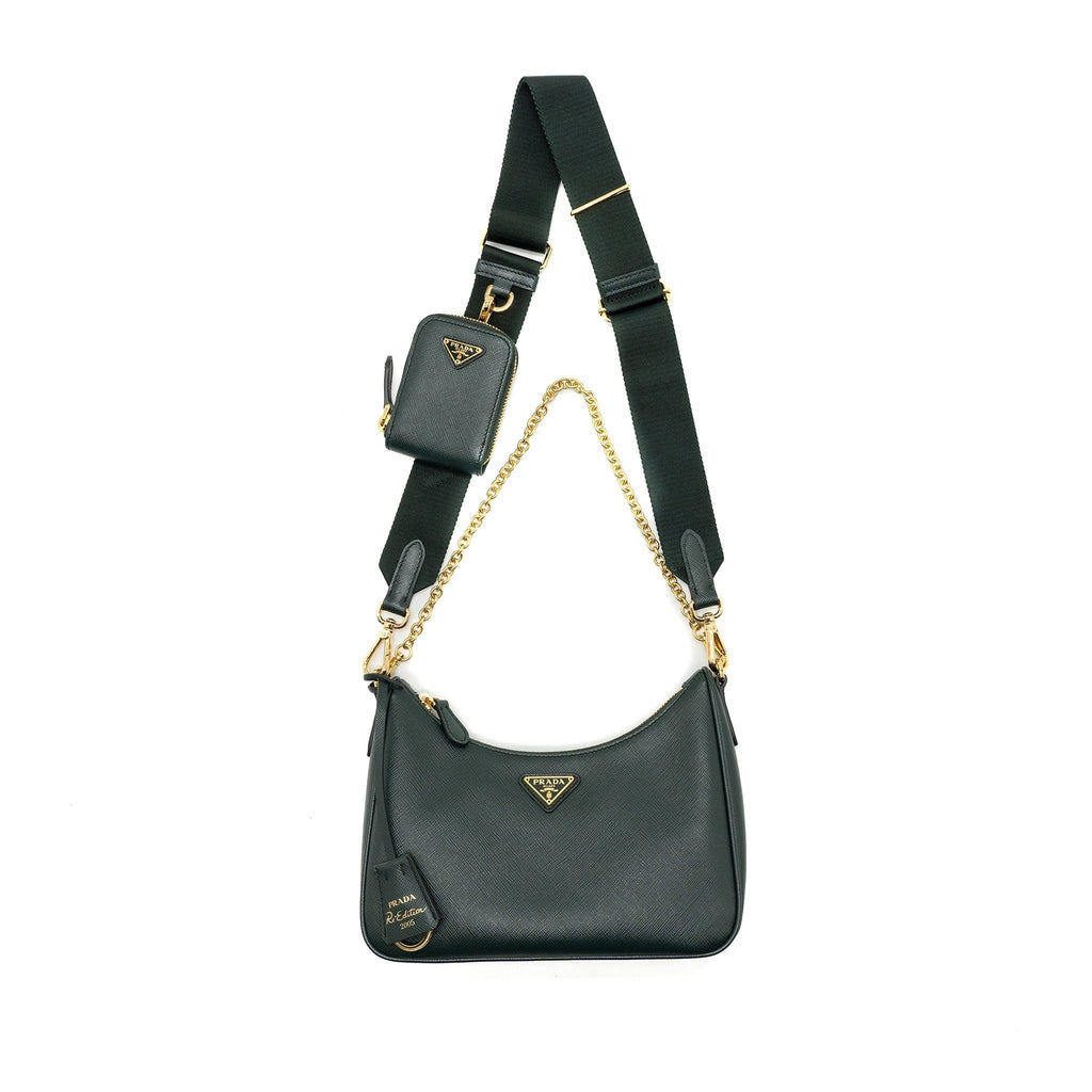 prada-re-edition-2005-saffiano-leather-dark-green-ghw