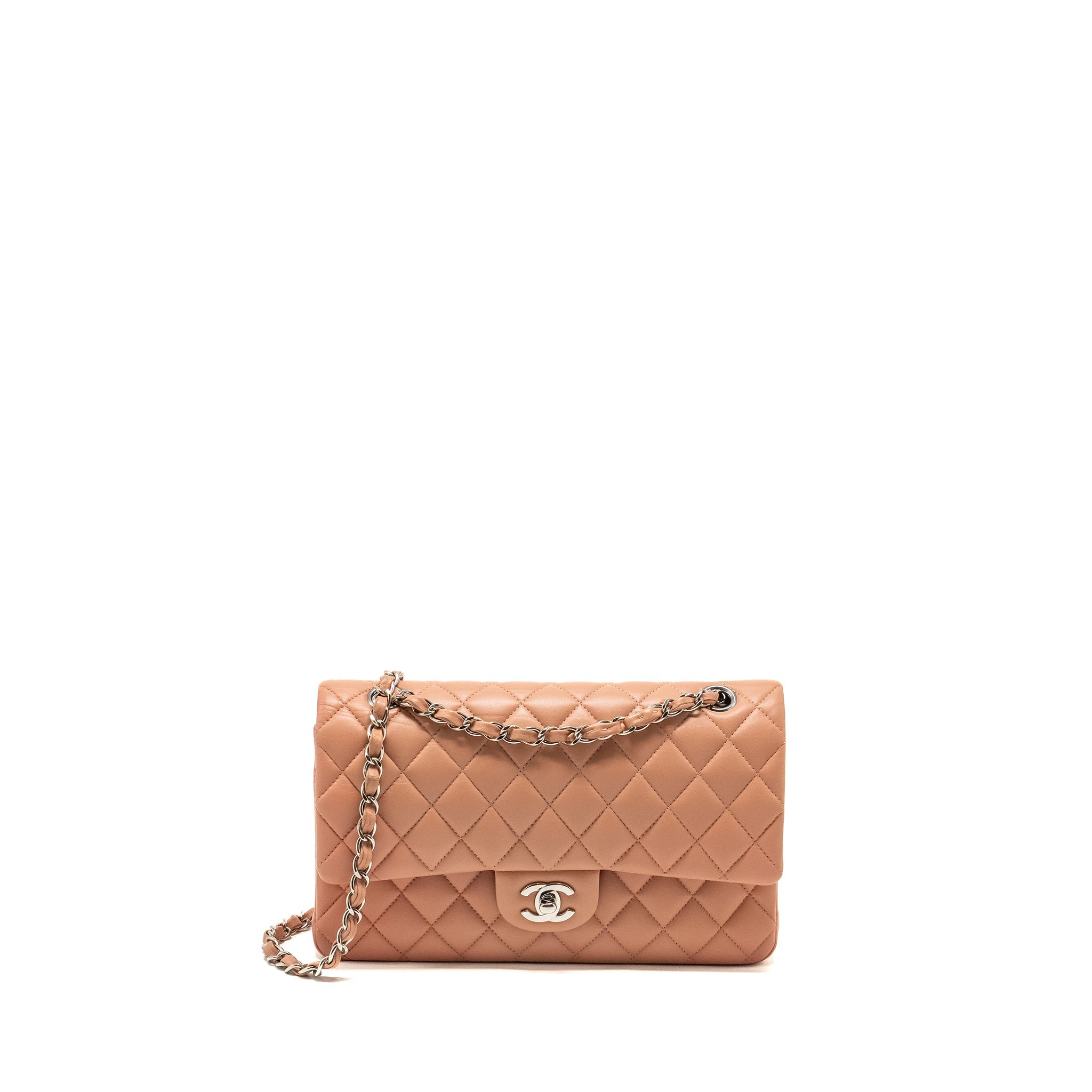 chanel-medium-classic-double-flap-bag-lambskin-pink-shw-microchip-copy