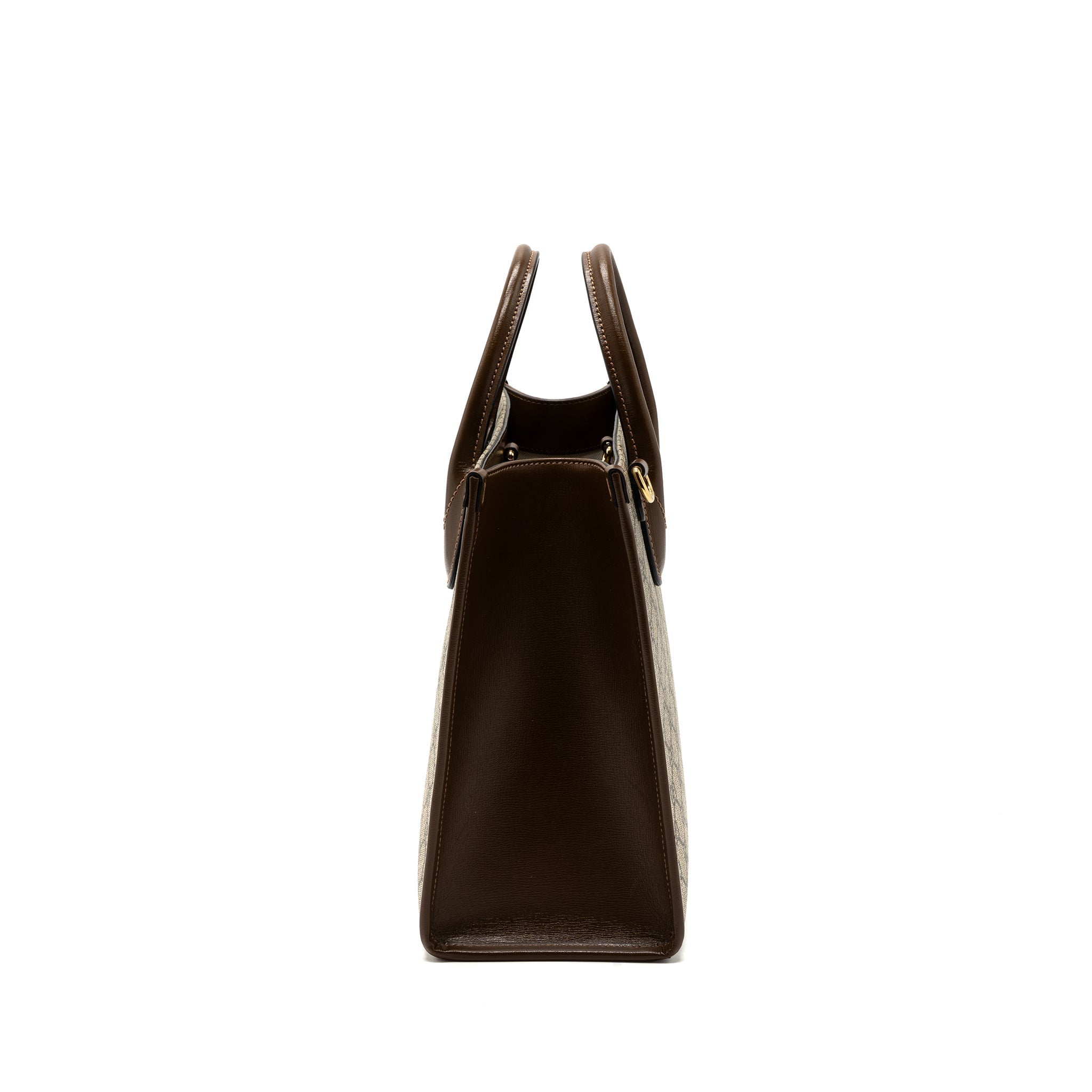 gucci-gg-small-tote-bag-gg-supreme-canvas-brown-ghw