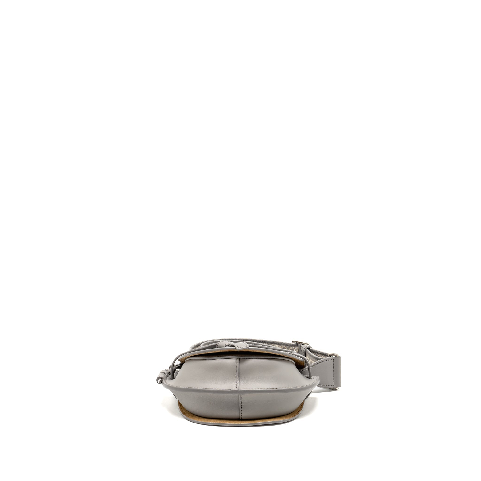 loewe-mini-gate-dual-bag-soft-calfskin-jacquard-grey-shw-copy