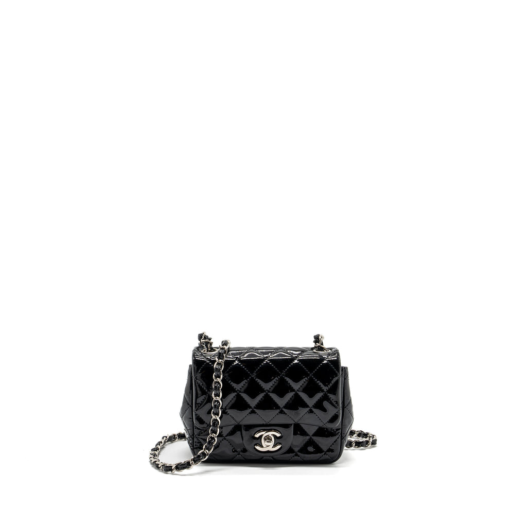 chanel-classic-mini-square-flap-bag-patent-black-shw