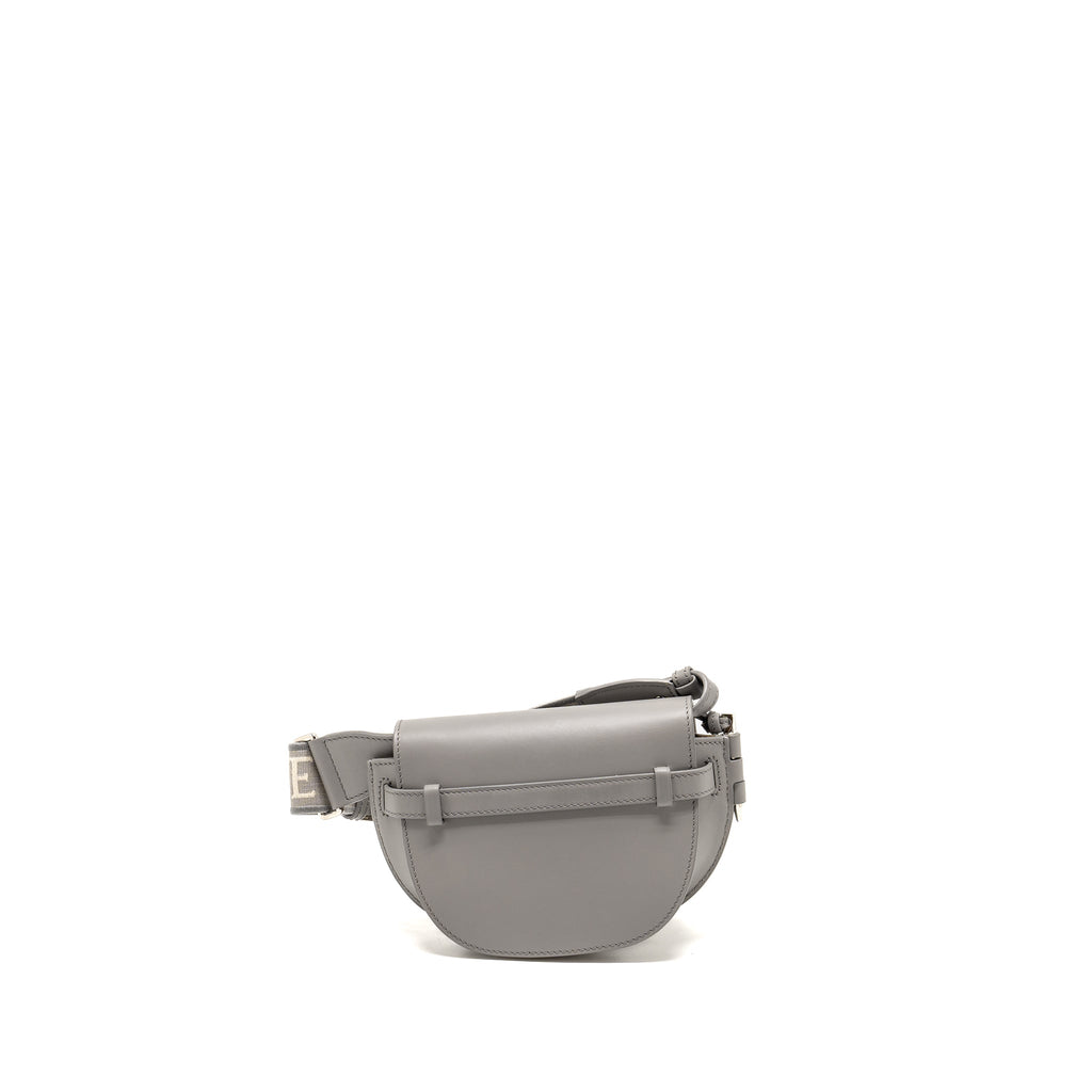 loewe-mini-gate-dual-bag-soft-calfskin-jacquard-grey-shw-copy