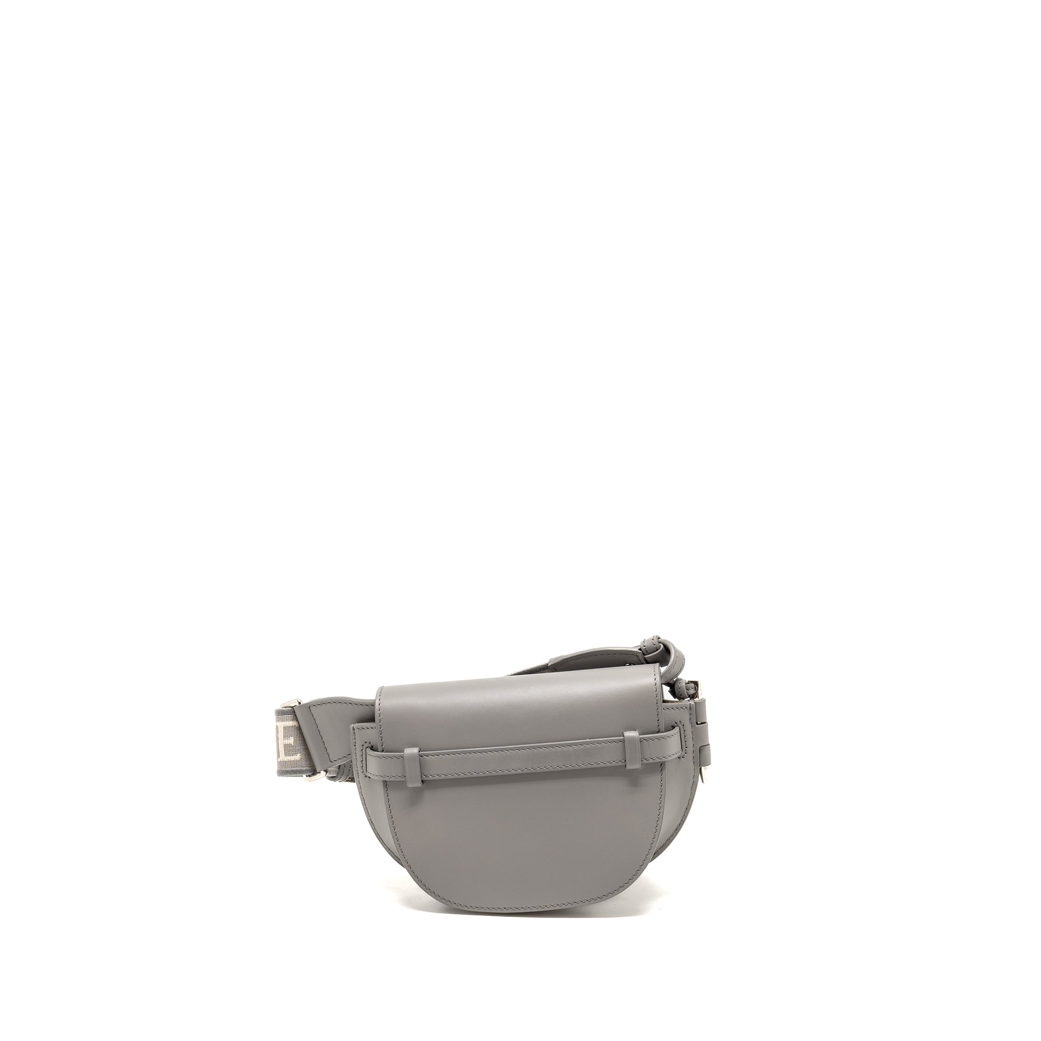 loewe-mini-gate-dual-bag-soft-calfskin-jacquard-grey-shw-copy