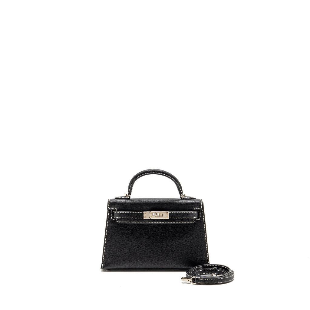 hermes-mini-kelly-ii-special-order-chevre-mysore-black-lime-shw-stamp-b