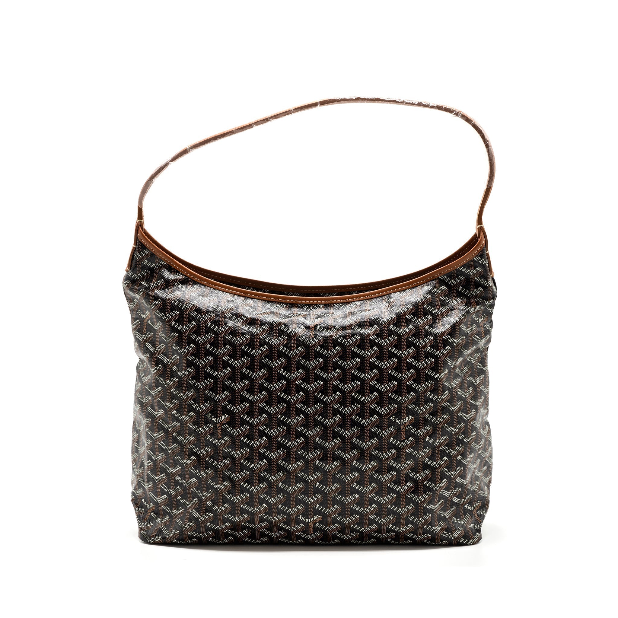 goyard-boheme-hobo-bag-canvas-calfskin-black-tan-shw-with-necessaire-bag-ecru