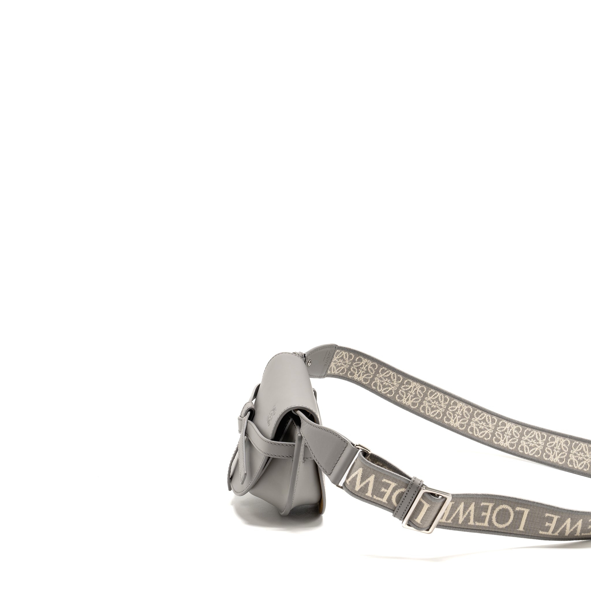 loewe-mini-gate-dual-bag-soft-calfskin-jacquard-grey-shw-copy