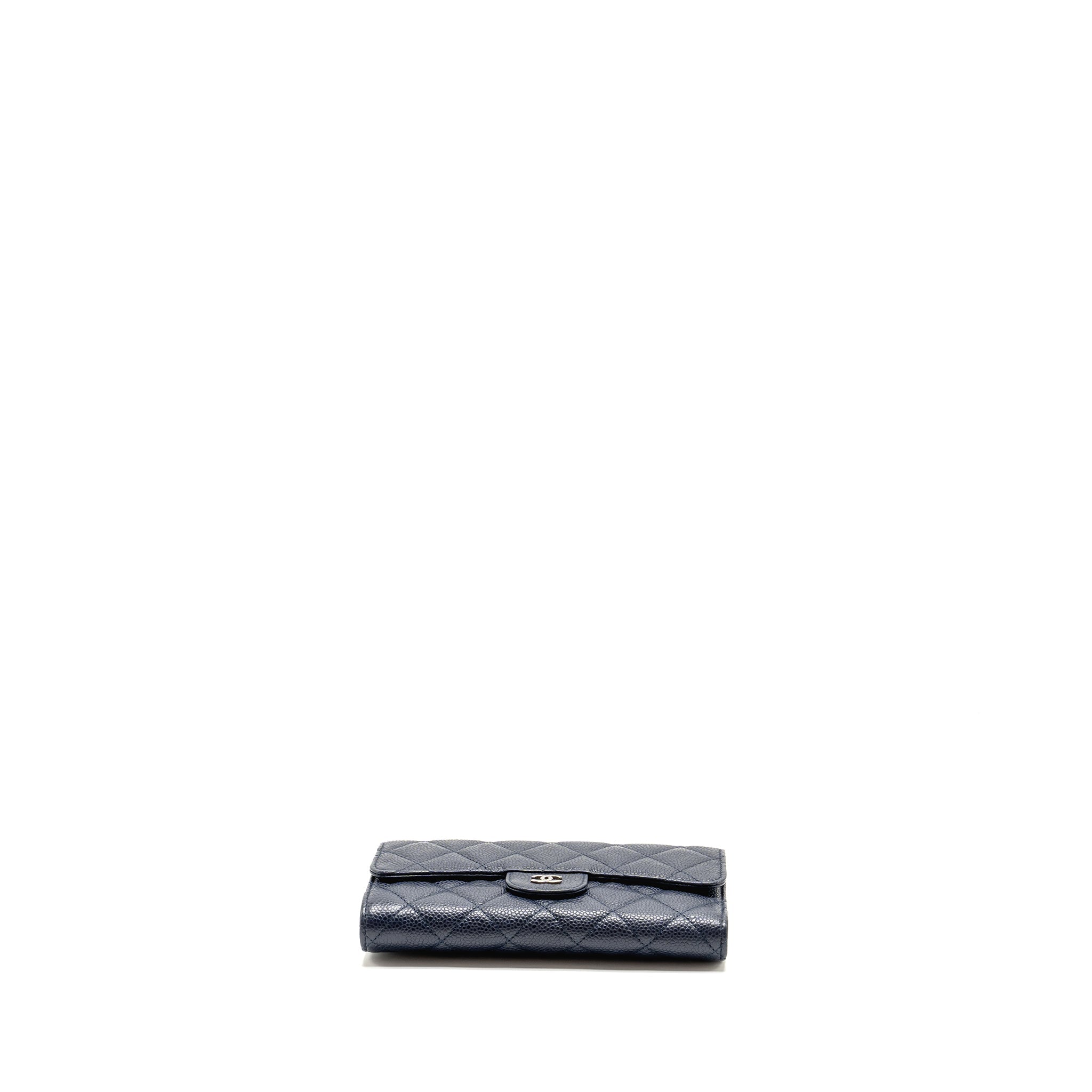 chanel-classic-flap-long-wallet-caviar-dark-blue-shw