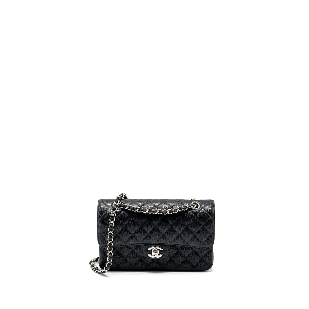 chanel-small-classic-double-flap-bag-caviar-black-shwmicrochip-1
