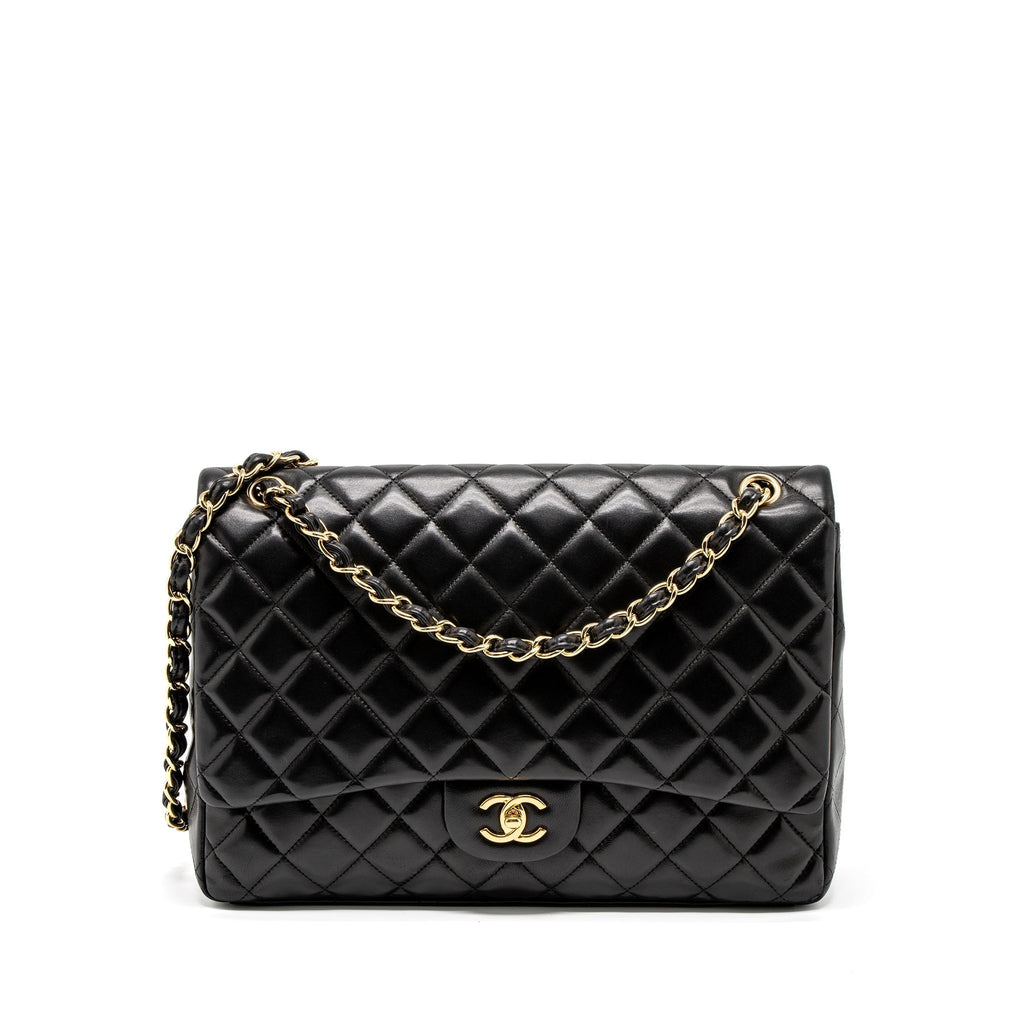 chanel-maxi-classic-single-flap-bag-lambskin-black-ghw